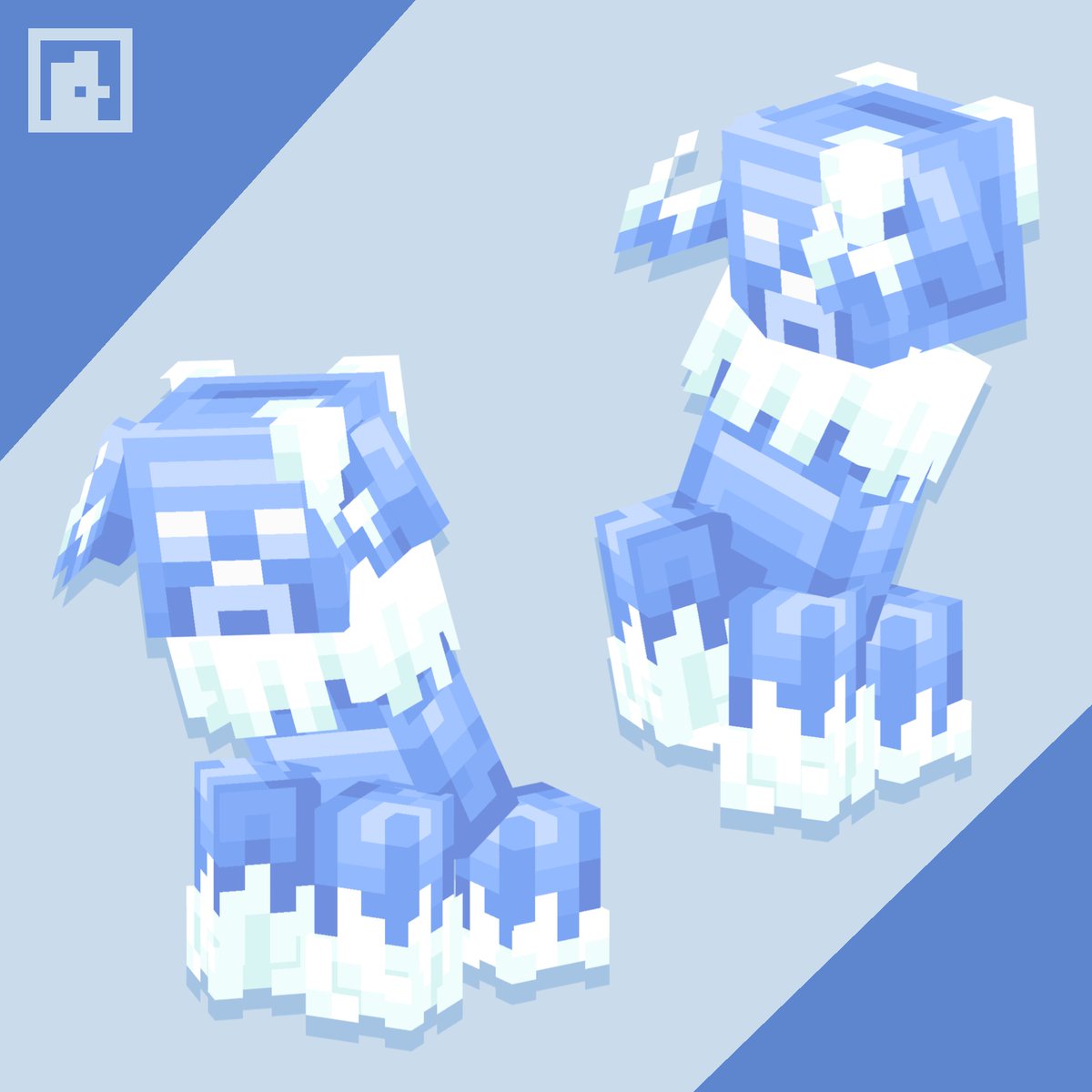 PolloComun's tweet photo. ice creeper 
#minecraft #blockbench #pixelart #minecraftart https://t.co/dOcFtSgZx9