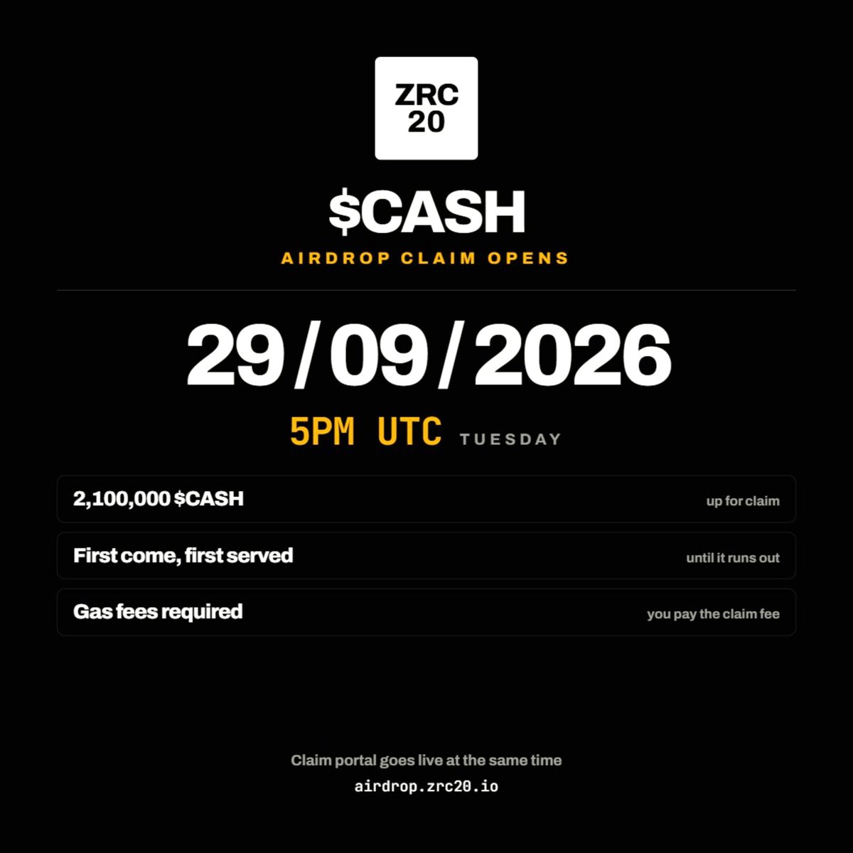 TrickyDao's tweet photo. Check Your Eligibility For $CASH Airdrop 🪂

👉 If Yoh Submitted You zcash ( u1 ) address then check you in or not

👉 https://t.co/f5fw8JWjuP

⏳️ Claim Start On 29th Sep (10:30 pm IST) - FCFS 

Be Active - Turn On 🔔 For Update https://t.co/1BxKlYSA4g