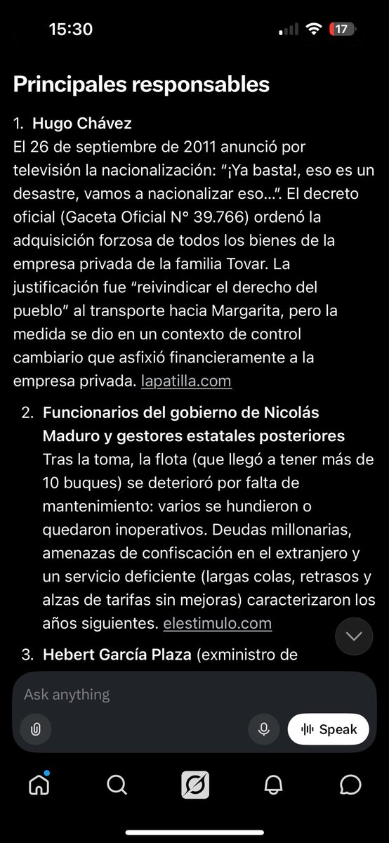 Hirezvi2's tweet photo. @RoiLopezRivas @Maurosex66 @grok Yo le respondo lo que dice Grok https://t.co/eHdIHmMSsH