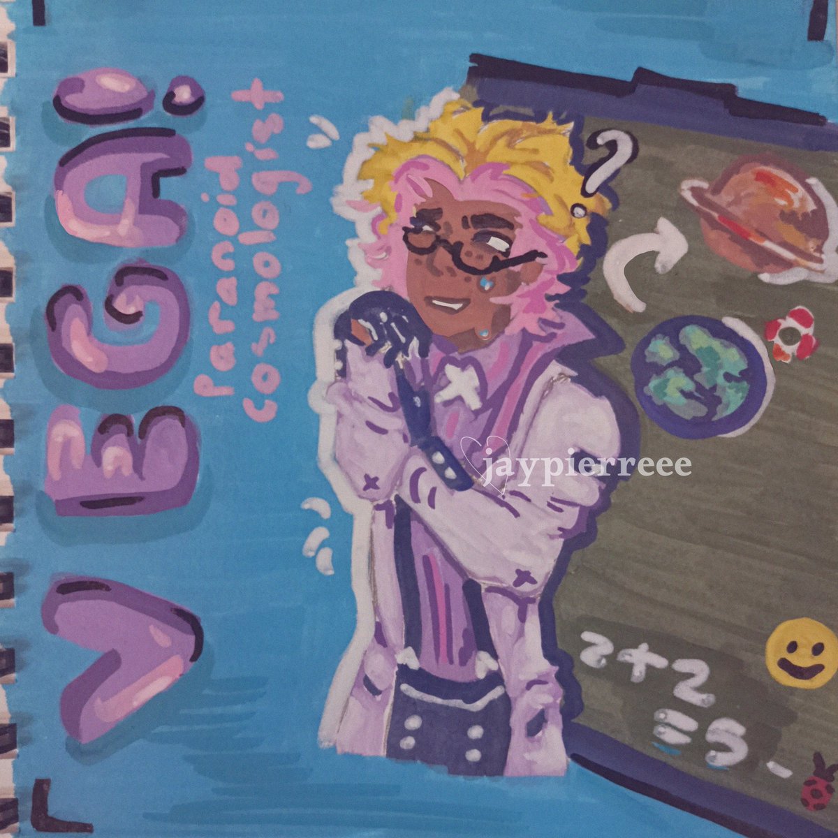 jaypierree's tweet photo. 𑁥𑄺  . ۫ ·  vega art trade ive made for a mutual on tt (user is .x.flower.x) 
#vegajcc #jcc #arttrade #traditionalart https://t.co/y9ovvzr0Y8