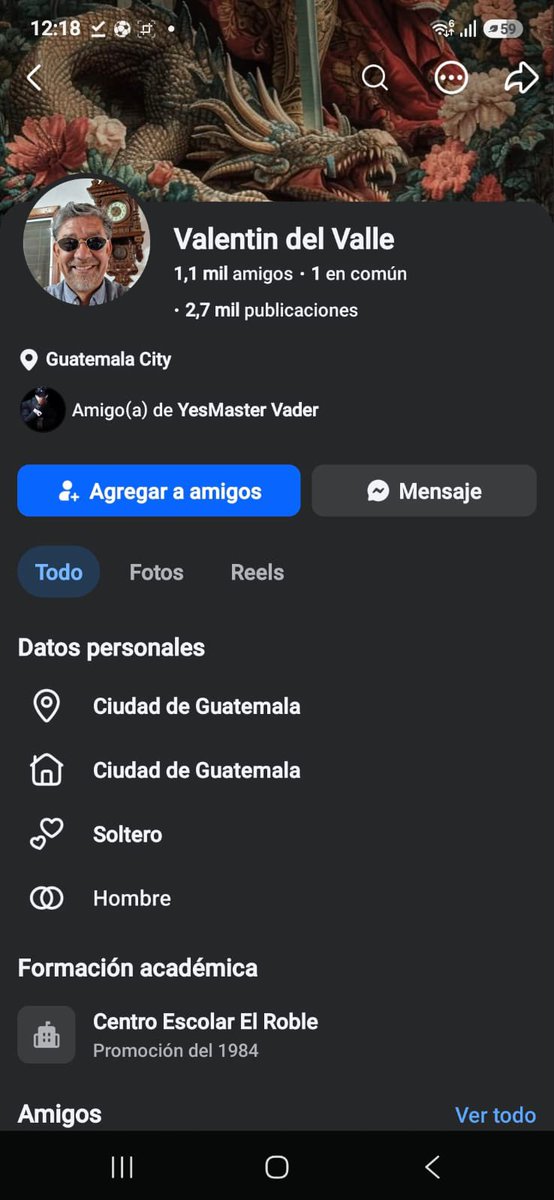 YoelDeLeon23's tweet photo. Acabo de sufrir un ataque y amenazas de muerte por parte de este señor que tiene vínculos con cuentas falsas que se dedican a vigilarnos, acosarnos y atacarnos en redes sociales. https://t.co/hXMMHWCQrR