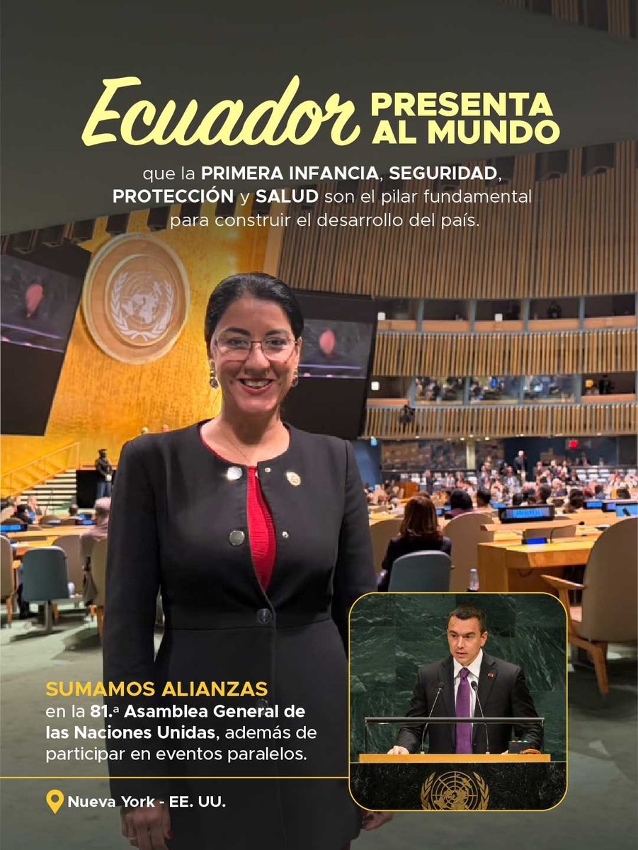 GildaAlcivarOk's tweet photo. 🌎🇪🇨 Ecuador llevó a la ONU acciones concretas para proteger a la primera infancia. https://t.co/dnhbBn0Dmj