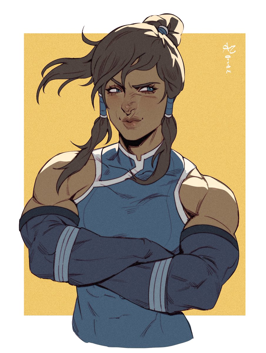 azc2003's tweet photo. Haven't drawn her in a sec #TheLegendOfKorra https://t.co/HxWynLr6sO