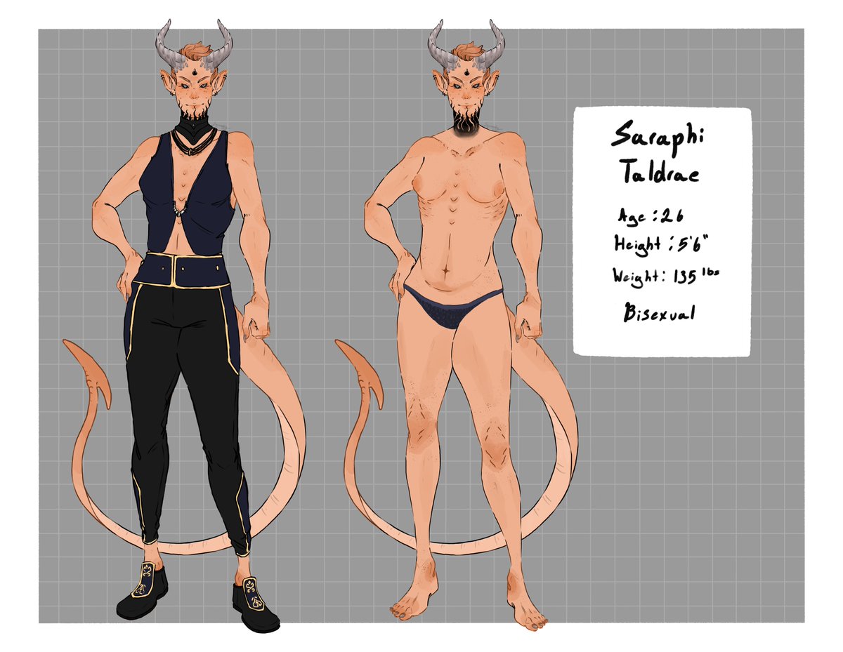 TamTimTom1017's tweet photo. @synvek Here's my Tiefling girly Saraphi Taldrae! And congrats on the 2k followe https://t.co/9IrlRqWqvu