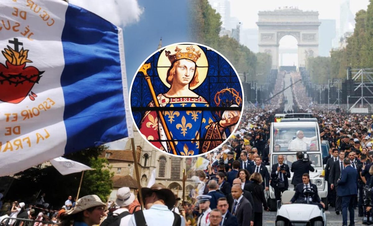 abracetradicao's tweet photo. A filha mais velha da Igreja está despertando.

Hoje Paris viveu um dia que poucos imaginavam ver neste século. O Papa Leão XIV celebrou uma missa ao ar livre com a presença de quase um milhão de pessoas.

O cenário é paradoxal. A França é um dos países mais secularizados da Europa. Mais da metade dos adultos declara não ter religião. A identificação católica caiu de 85% nos anos 1960 para níveis bem mais baixos hoje. E, mesmo assim, algo novo está acontecendo.

Na Páscoa de 2026, mais de 21 mil adolescentes e adultos foram batizados na Igreja Católica da França. Foi um recorde. Os batismos de adultos cresceram 28% em relação a 2025 e mais que triplicaram em dez anos (eram pouco mais de 4 mil em 2016). O grupo mais numeroso entre os adultos agora é o de 18 a 25 anos.

Não é mais só a fé herdada da família. É uma fé escolhida. Jovens que nunca foram catequizados, ou que se afastaram, batem à porta da Igreja depois de uma busca pessoal, de uma crise, da leitura do Evangelho ou do encontro com cristãos.

O Papa Leão XIV disse hoje que o fenômeno surpreende justamente porque acontece numa sociedade profundamente secularizada, e reconheceu nele a ação do Espírito Santo.

A França não voltou ao passado. Algo novo está nascendo. E hoje o mundo inteiro viu isso nas ruas de Paris.