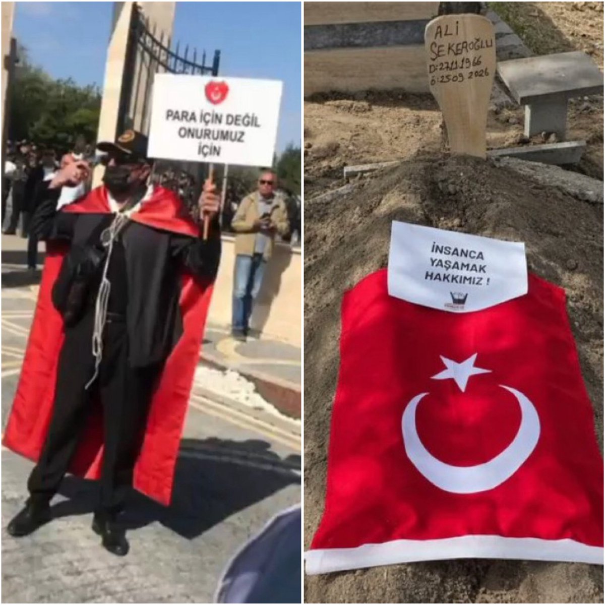 suhacardakli's tweet photo. Dün emekli polis Ali Şekeroğlu, “torunum doğdu, altın alamadım” diyerek intihar etti.

Ali abi artık aramızda değil, toprağın altında. https://t.co/haJQP7aQQ1