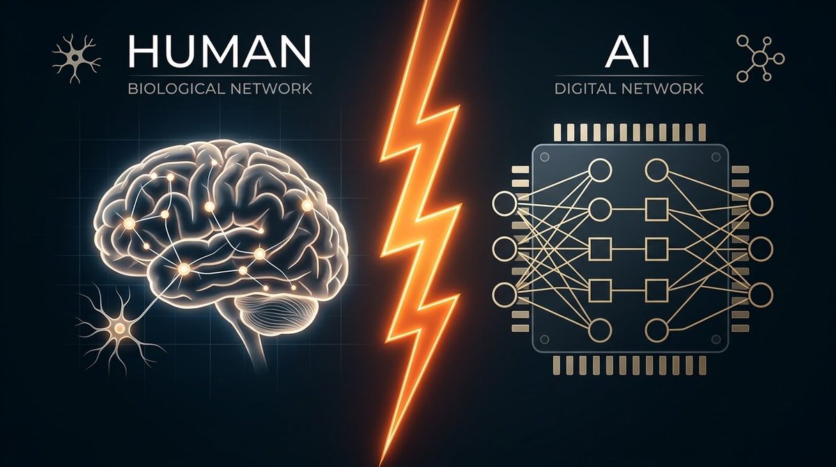m1kun09's tweet photo. Why is AI still not as smart as humans?

While top models consist of trillions of parameters, the human brain has only about 90 billion neurons. 
The thing is, AI parameters are simple functions, whereas the brain relies on complex, intricate mechanisms. https://t.co/zNgA5d0y7T