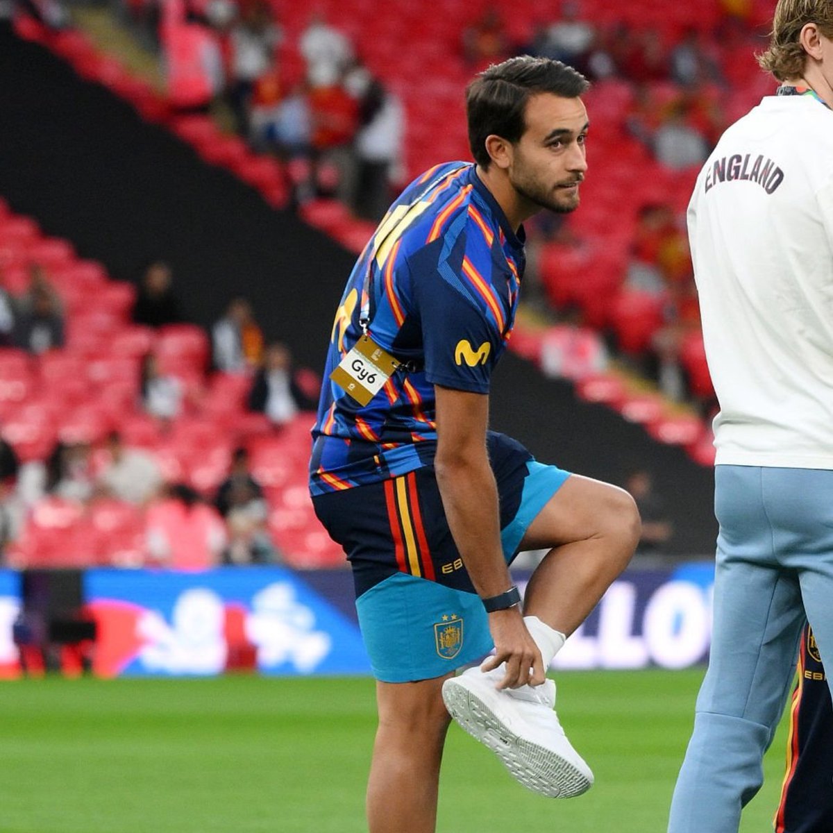 TouchlineX's tweet photo. 🚨 𝗠𝗔𝗝𝗢𝗥 𝗕𝗥𝗘𝗔𝗞𝗜𝗡𝗚: Bad news for Barça fans, Eric Garcia got injured in the warm-up.

Marc Pubill replaces him. https://t.co/Mg4ecEbZWX