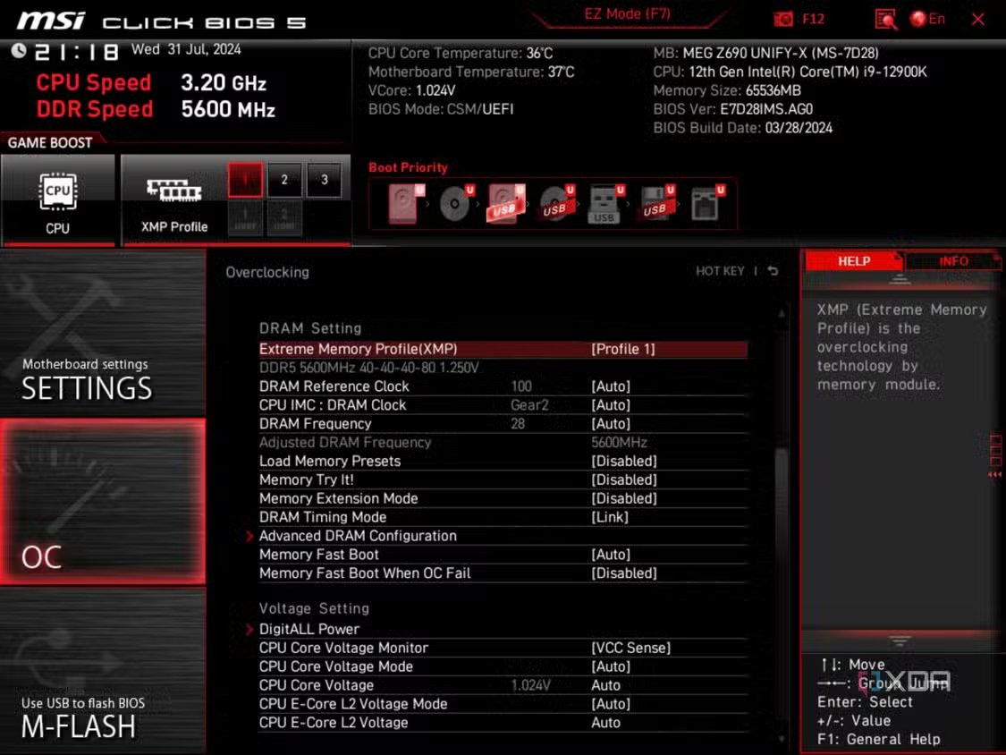 StixTweaks's tweet photo. 🚨 Windows Users

Your RAM might be running at HALF the speed you paid for

Motherboards default to slow RAM until you turn on XMP.

1. Ctrl + Shift + Esc
2. Go to Performance -> Memory
3. Look at the Speed
4. If it's 2133MHz (DDR4) or 4800MHz (DDR5), turn on XMP/EXPO in BIOS https://t.co/MhKlHqKGgY