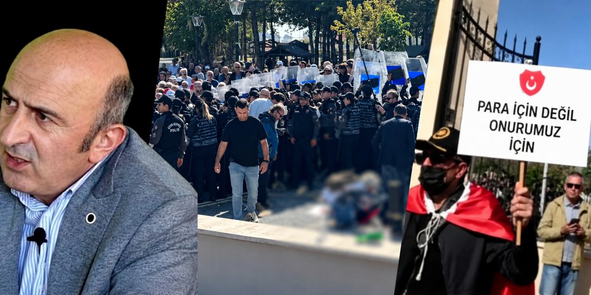 kisadalgamedia's tweet photo. YARSAV Kurucu Başkanı Eminağaoğlu AYM önündeki intiharı anlattı: 

“İki metre yanımda intihar etti”  

Emekli polisin son sözleri: “Bizi bu hale getiren utansın, ben artık bu işten vazgeçtim, gelinim işsiz, damadım işsiz”  

“İki metre yanımda intihar etti, kimse eylemine inanmadı, müdahale etmedi, silahı oyuncak silah sandı”

 “Polis dolu olmasına rağmen bu sefer arama yok, ambulans yok"  

AYM önündeki eylemde intihar eden emekli polis Ali Şekeroğlu’nun iki metre uzağında bulunan Eski Yargıtay Savcısı Ömer Faruk Eminağaoğlu yaşananları anlattı. 

Eminağaoğlu, Şekeroğlu’nun “Bizi bu hale getiren utansın, ben artık bu işten vazgeçtim, gelinim işsiz, damadım işsiz” dediğini aktarırken, alanda sağlık önlemi alınmadığını ve arama yapılmadığını söyledi. 

Eminağaoğlu, “İki metre yanımda intihar etti, kimse eylemine inanmadı, müdahale etmedi, silahı oyuncak silah sandı” ifadelerini kullandı.  

https://t.co/aPJNvtf84H