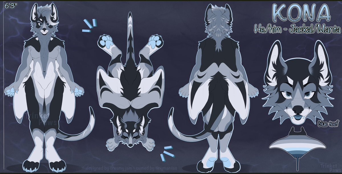 trinketpaws's tweet photo. Completed ref comm from a while ago! 🩵 https://t.co/4dw8Y0pBqc