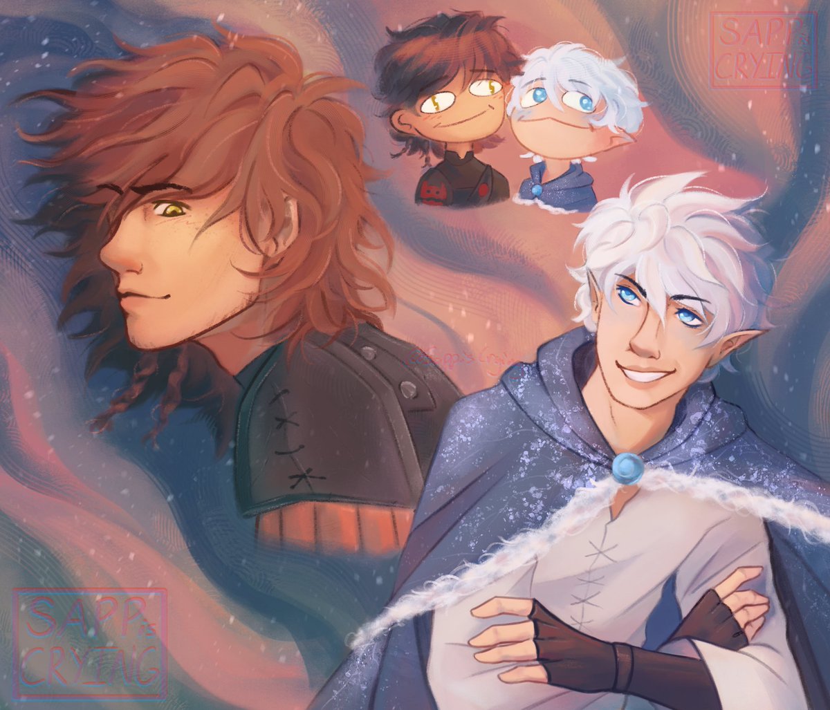 SappisCrying's tweet photo. Still figuring out how to draw them but wow they’re so cutie I love them 

#hijack #frostcup #httyd #rotg https://t.co/b4d8D2esQo