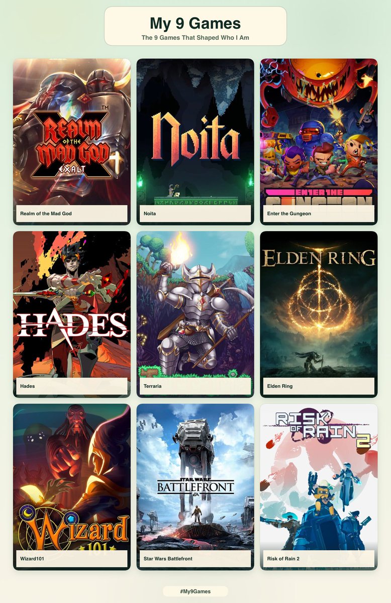Chappiesaur's tweet photo. Me &amp; my 9 games (i'm a wizard at heart) https://t.co/zlZ1Jmqx7P