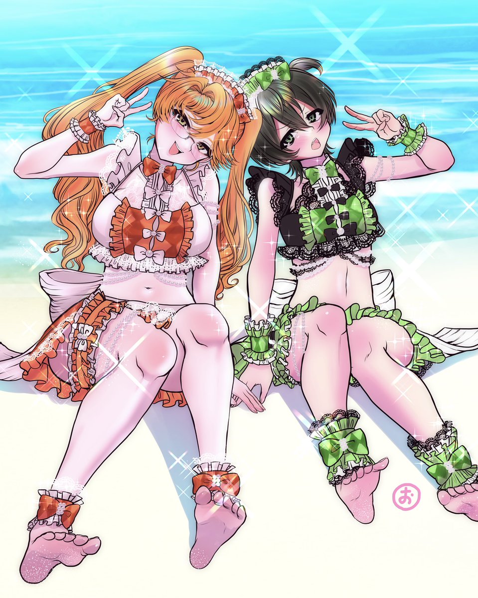 GazmnH's tweet photo. 女体化　サマメタイカケ🎀👙 https://t.co/WnXYEl7OTQ