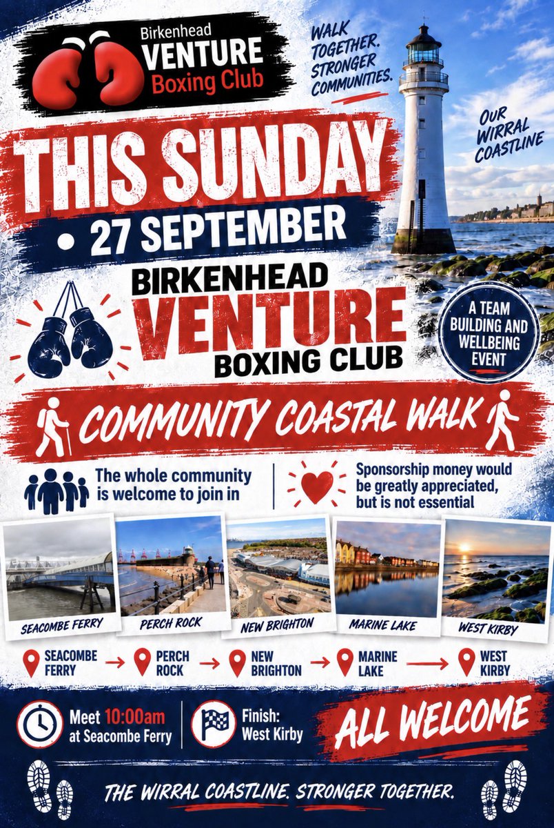 SeanTrodden's tweet photo. 10am Tomorrow,Our Annual Sponsored Walk,All Very Welcome,It’s Looking Like A Wet One So Get Your Waterproofs &amp; Brollies,If You Don’t Fancy It Then That Is Fine Coz Lots Are Doing It,But Please Get Your Forms With Some Good Sponsors Please,Do Your Bit That Way
#TEAMVENTURE 🥊 https://t.co/Eb0jnXOJNL
