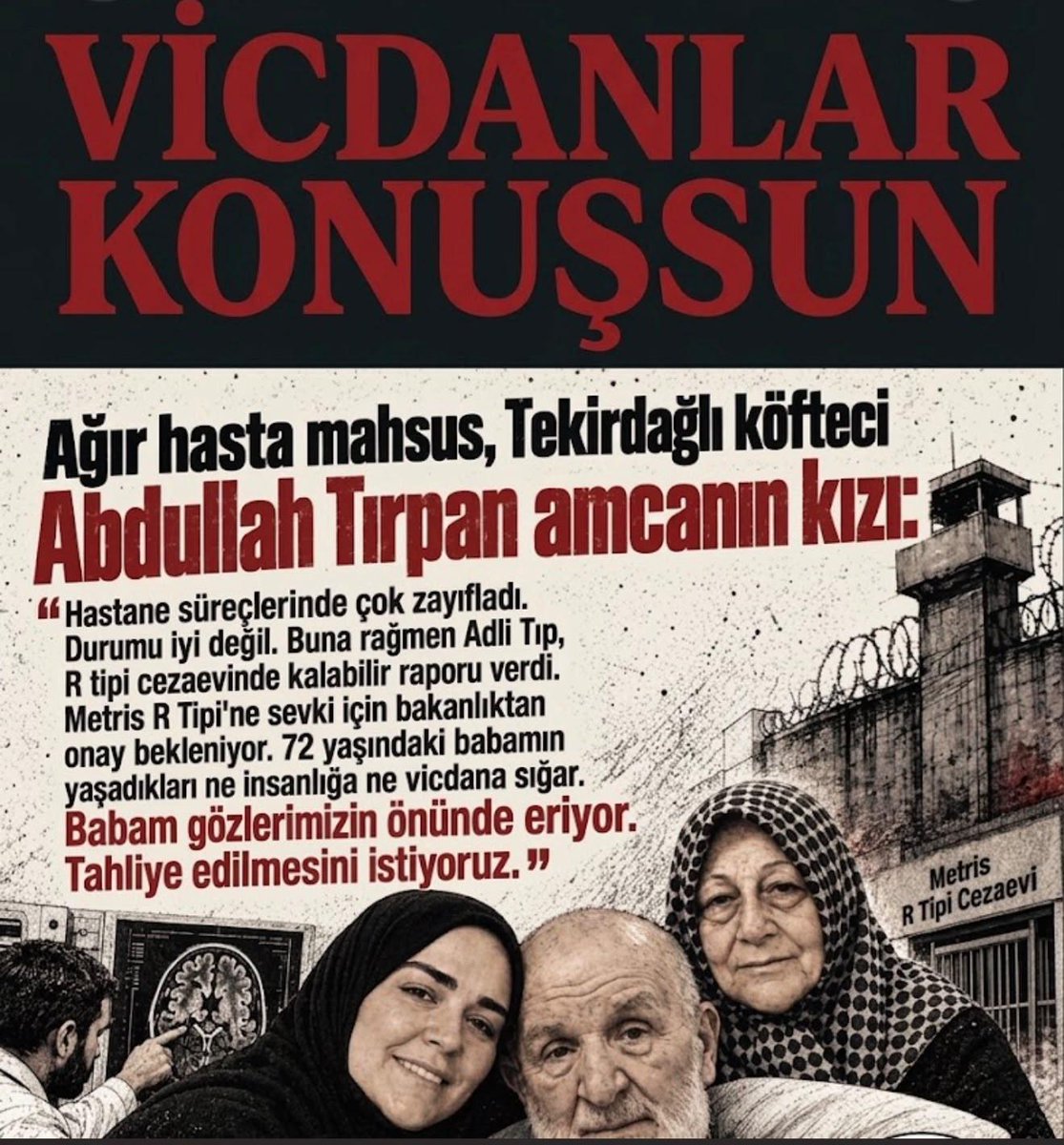 Ik90531361's tweet photo. Ağır hasta bir sürü masum içerde.Diller sussa da
#Vicdanlar Konuşsun
@EmreIleri56699 
@yunus_205 
@20sendika20 
@gulzade_gul 
@gea https://t.co/eCSmx0oDNe