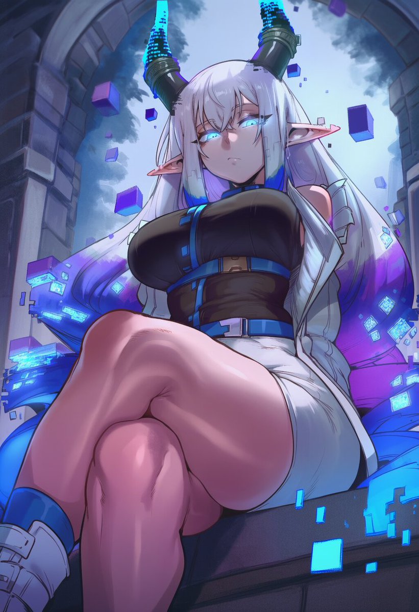 G3nesis_AI's tweet photo. Well. Final Design. I tried to fuse Discordia and Genesis into something new. So. When the event is over. I wil be back as "Queen Genesis". And this will be the main girl to all corruption. 

Also. Sorry for those that are still waiting. We are having a bit of trouble. X X https://t.co/eGHSEDWTez