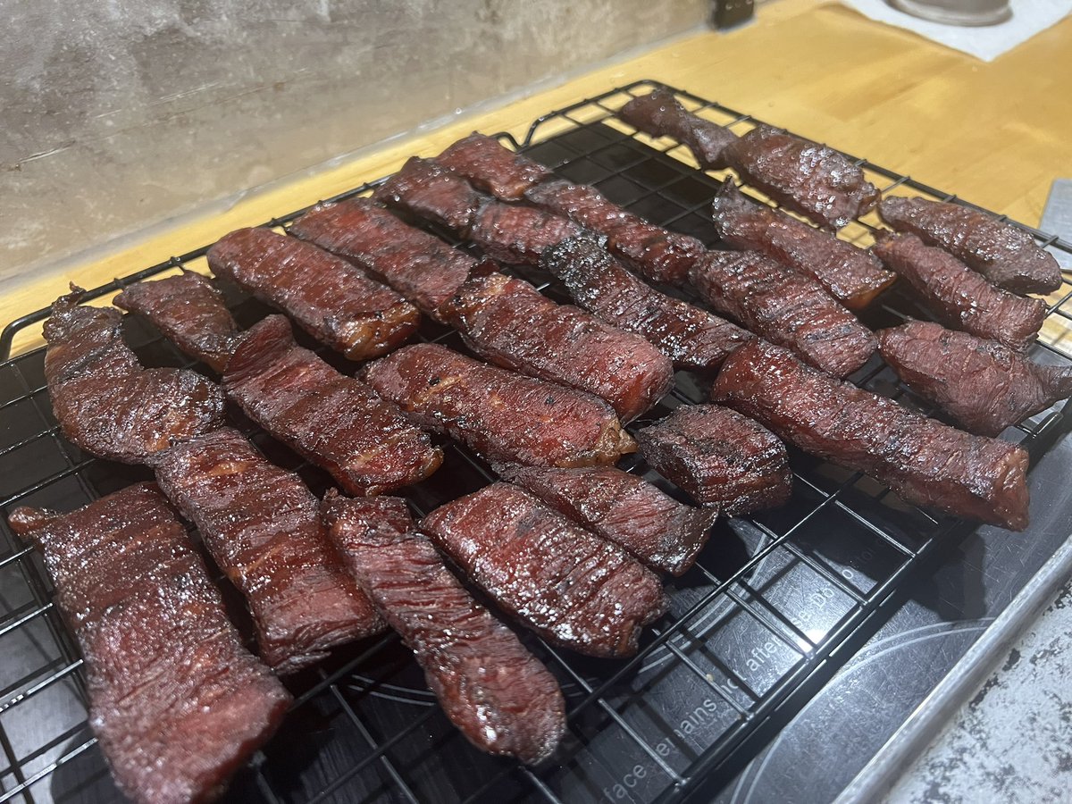 Jax_macky's tweet photo. Nothing like freshly smoked jerky in the middle of nowhere. https://t.co/d4EZ4ETdn9