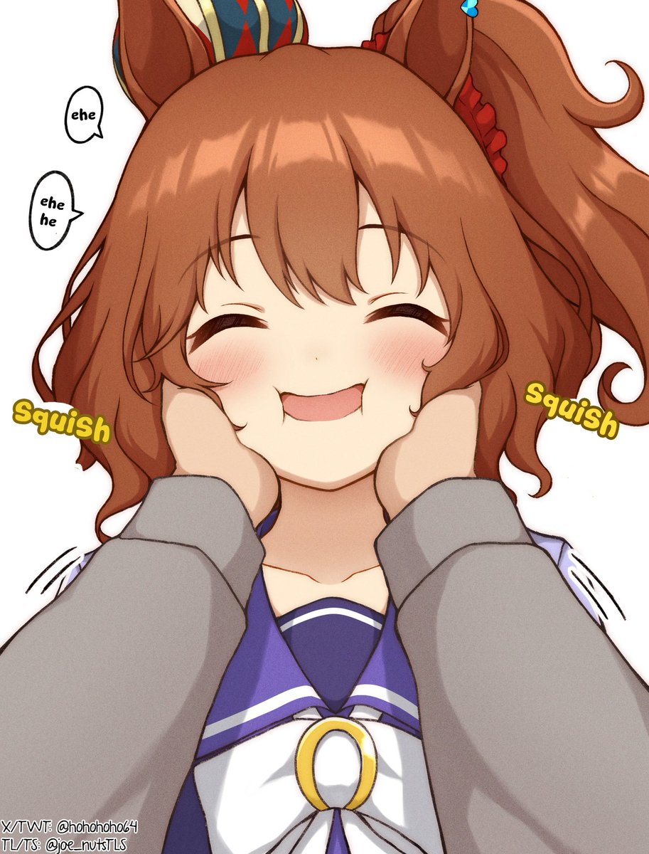 joe_nutsTLS's tweet photo. EN TL
Squishy Machan by @/hohohoho64
Please support the original artist!

#UmaMusume #ウマ娘
#UmaTranslations https://t.co/rOdlNfxa1U