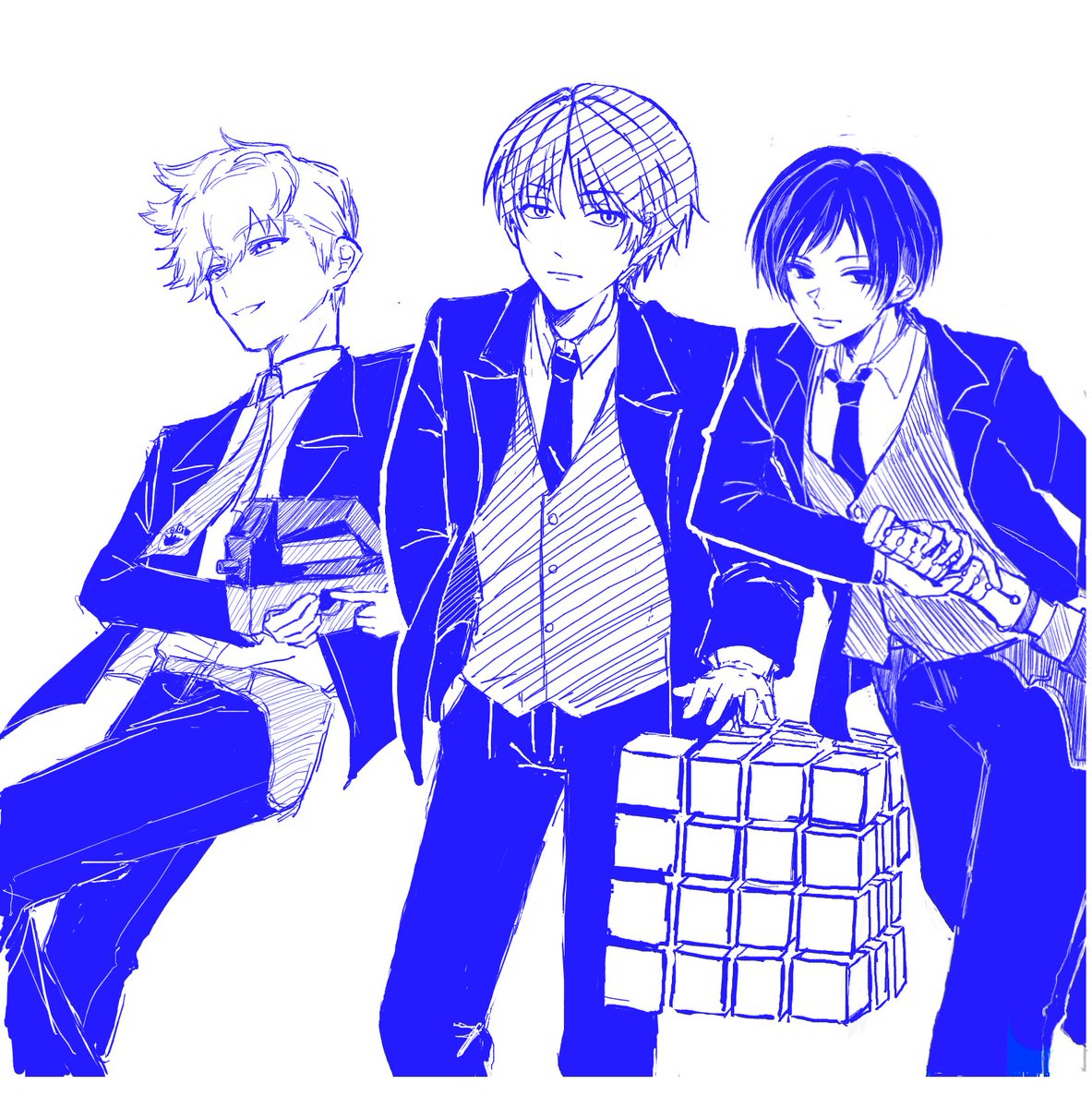 tensui_s's tweet photo. 絵チャで二宮隊合作 https://t.co/kv9IJV2lud
