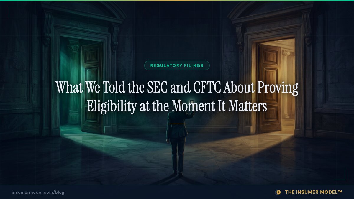 DCBorthwick's tweet photo. What We Wrote the @SECGov and @CFTC About Proving Eligibility | @TheInsumerModel 

https://t.co/YFyEPIqV0k https://t.co/m9WaZuNhXh