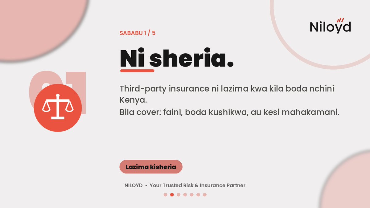 NiloydInsurance's tweet photo. Why do you need boda | motorbike insurance?

Swipe for more info >>>

#motorbikeinsurance #Insurancesolutions #Kenya https://t.co/bHyP1c2Ftw