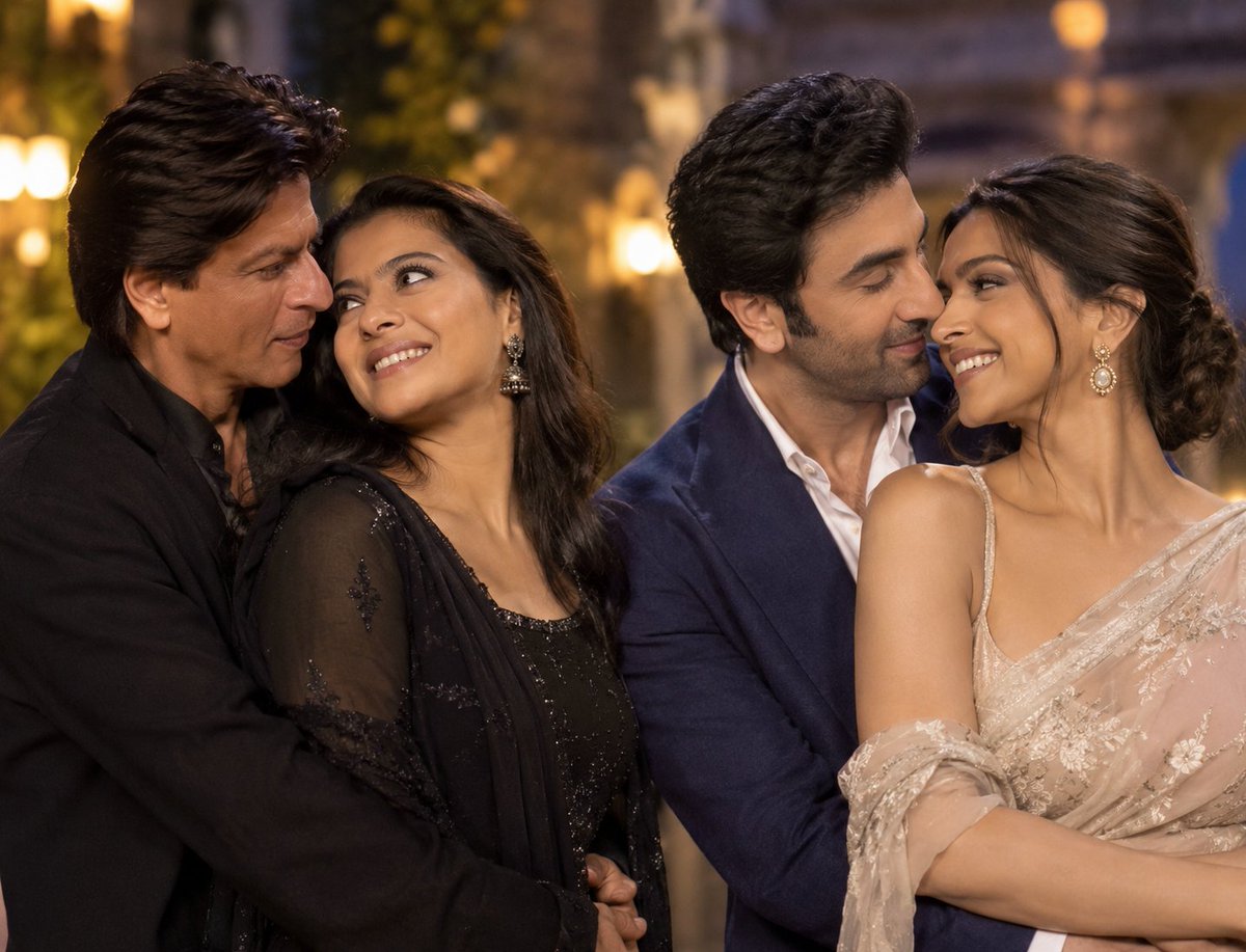 buzzpredictor's tweet photo. Two Generations
Most discussed on screen JODI of Bollywood
#SRK x #Kajol
#Ranbir x #Deepika https://t.co/5kC1c2n5Lu