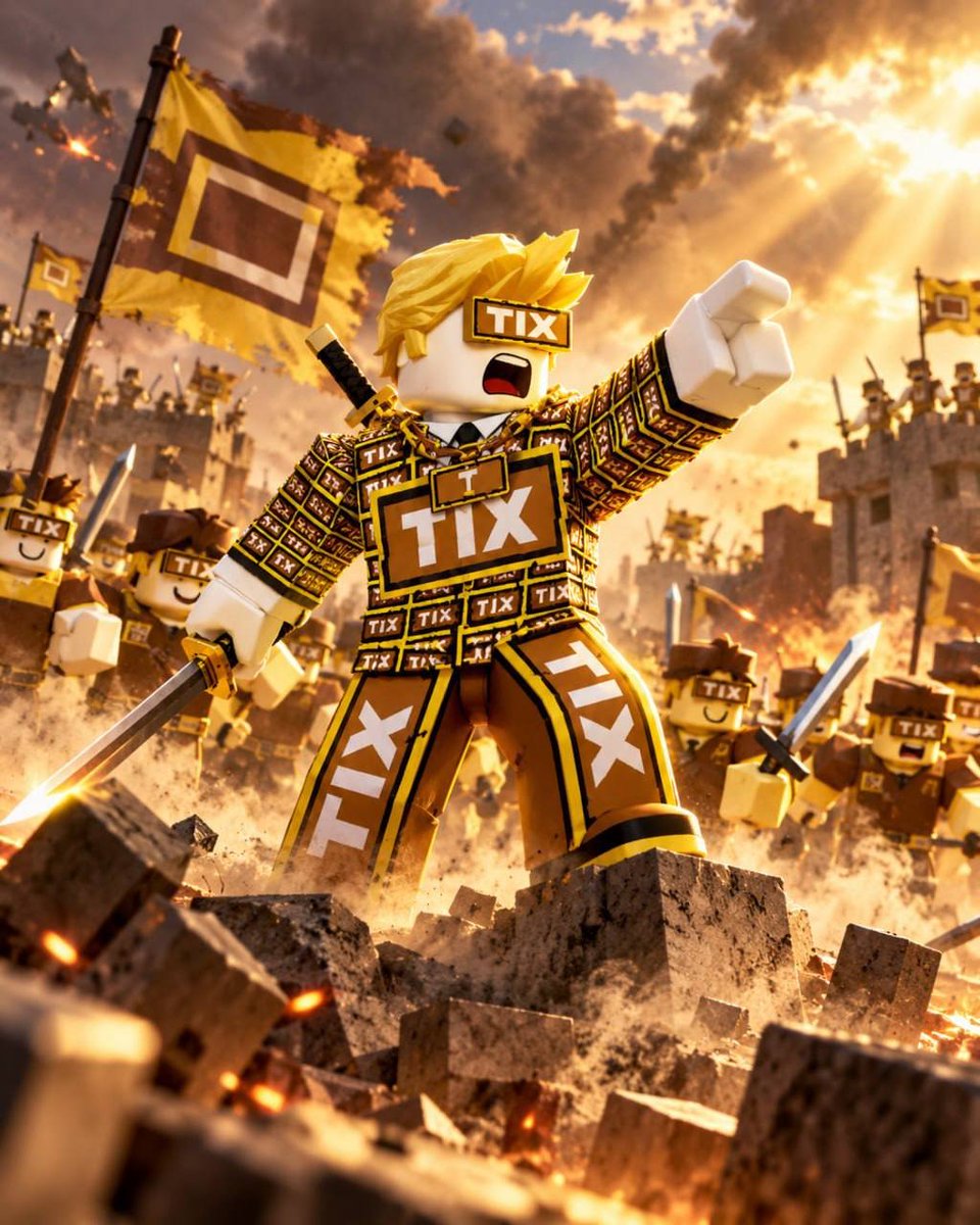 returnoftix's tweet photo. Rise up, the original currency or Roblox is back. 

Stronger than ever! 

#returnoftix #roblox #bringbacktix

@Roblox @DavidBaszucki https://t.co/RPkwWFiZkU