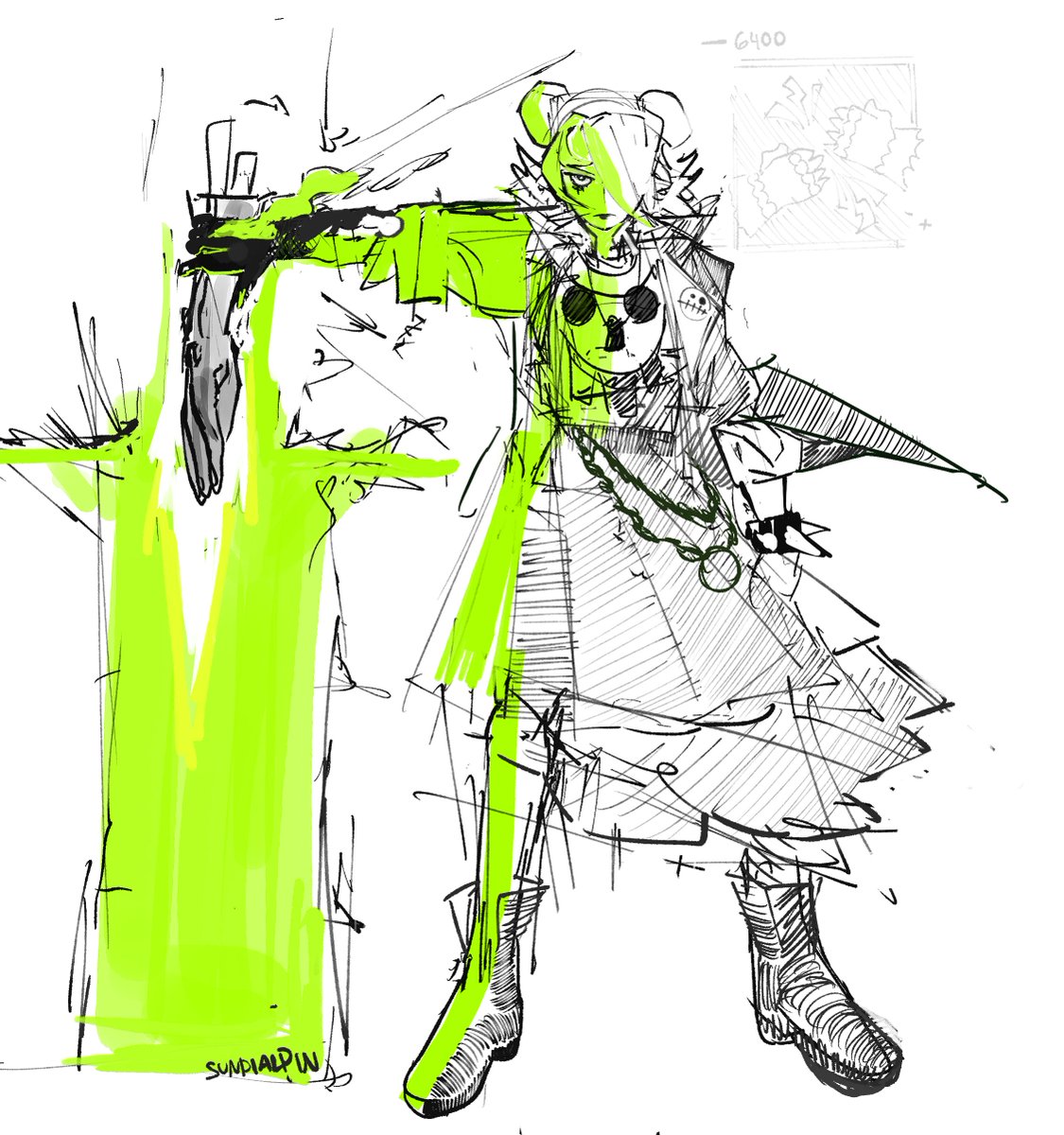 SunDialPin's tweet photo. Graves if she locked tf in.  ( ◡̀_◡́)ᕤ

[ #graves #deadlock #fanart] https://t.co/RYTo6yls2P