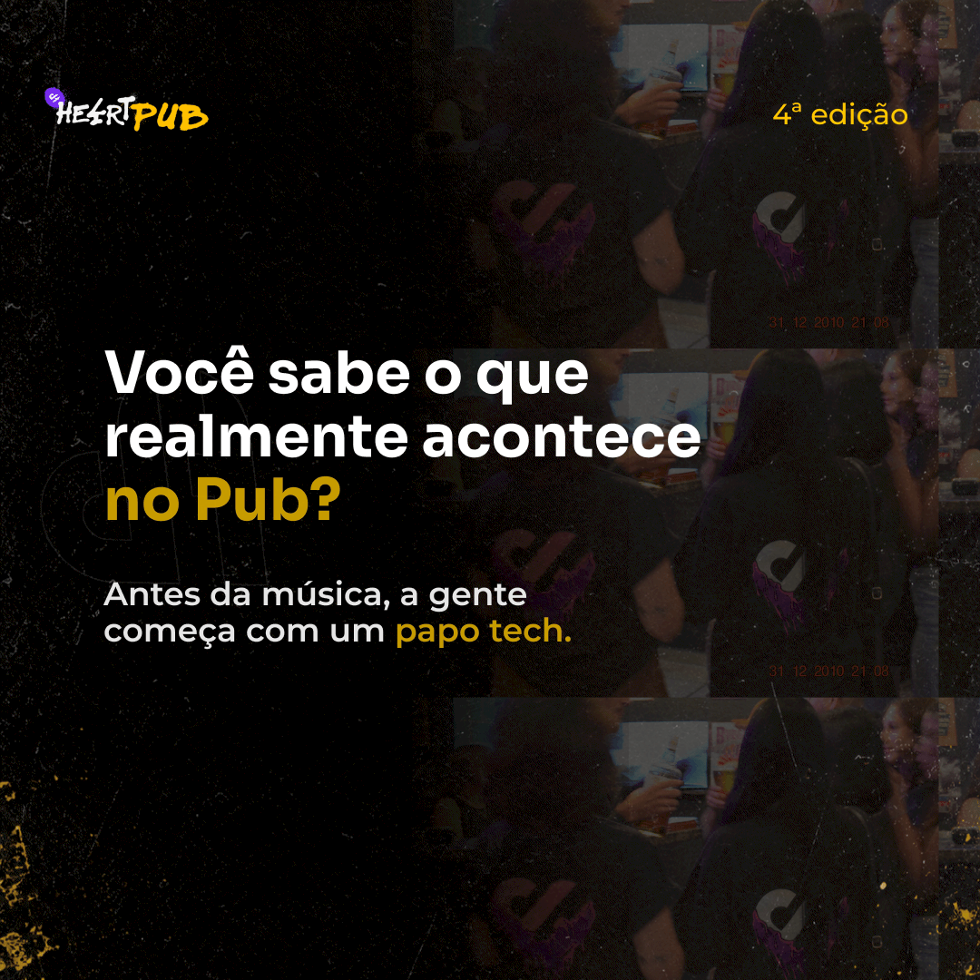 He4rtDevs's tweet photo. Hoje tem He4rt Pub 🍻

A 4ª edição começa do jeito que a gente gosta: microfone aberto, perguntas sobre tech e uma roda de gente afim de trocar ideia

A música vem depois. Primeiro, vem o papo 👇 https://t.co/mHQLXA5bQI