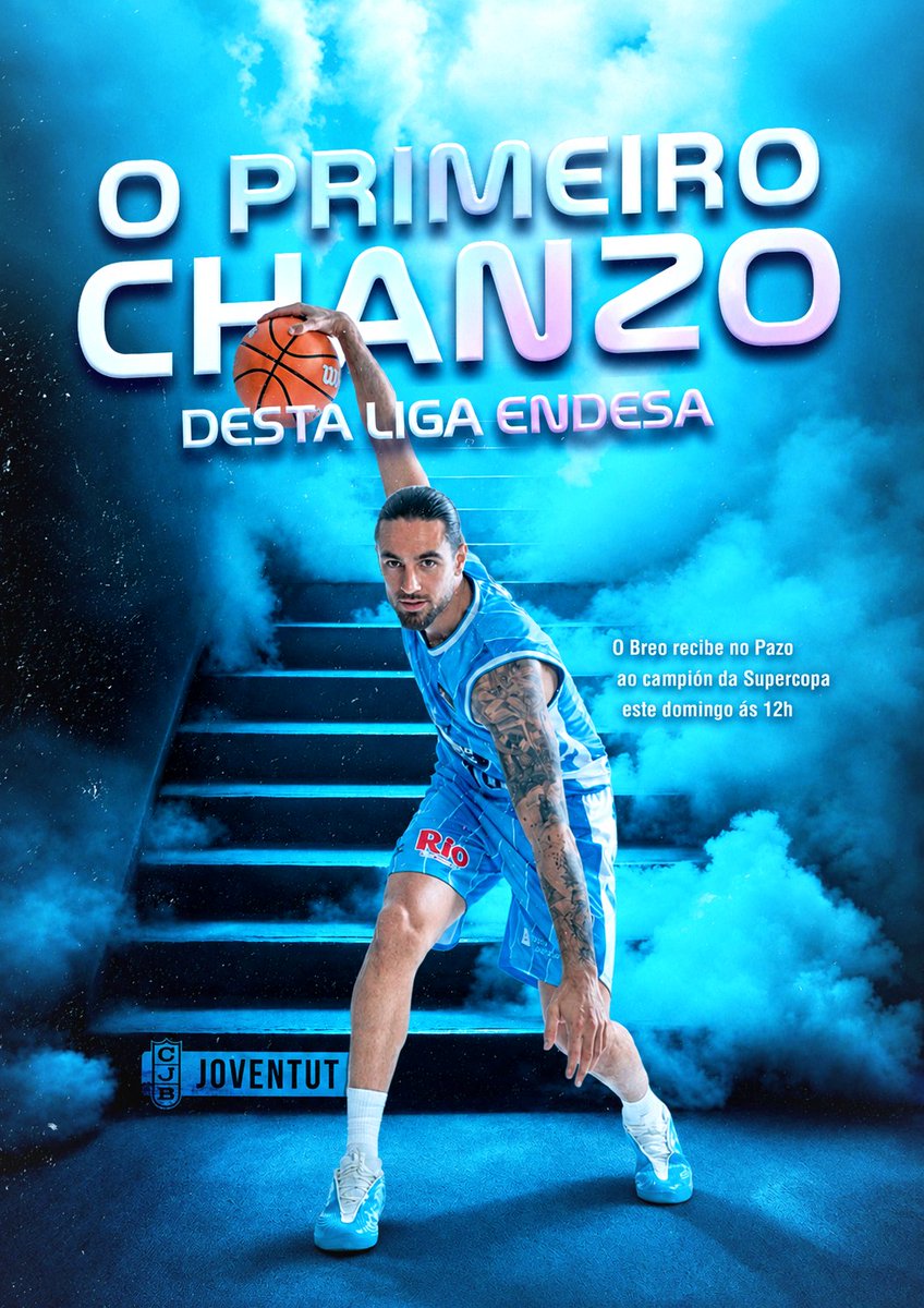 PenhaBreogan's tweet photo. 🪜 O primeiro chanzo da tempada para o @CBBreogan. 

Este domingo ás 12 da mañá os nosos gladiadores presenzarán a súa primeira #MareaCeleste da Liga Endesa 26/27. 

Temos que dalo todo por eles para estrearnos cunha vitoria. Adiante, Breo!🦁 https://t.co/RnJbro9GZ0
