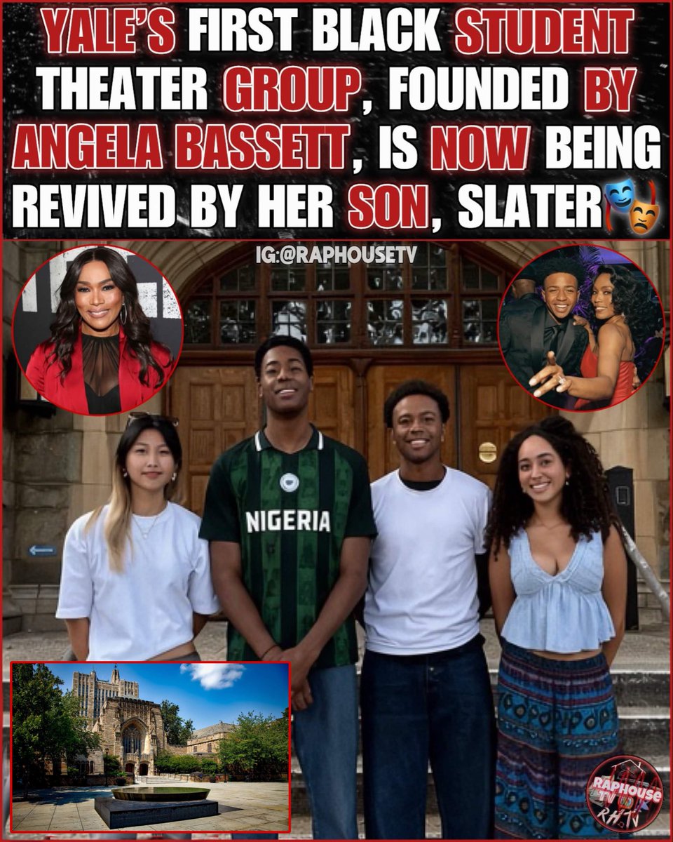 raphousetv2's tweet photo. Yale’s First Black Student Theater Group, Founded By Angela Bassett, Is Now Being Revived By Her Son, Slater 🎭 https://t.co/UGE1vbf2ZS