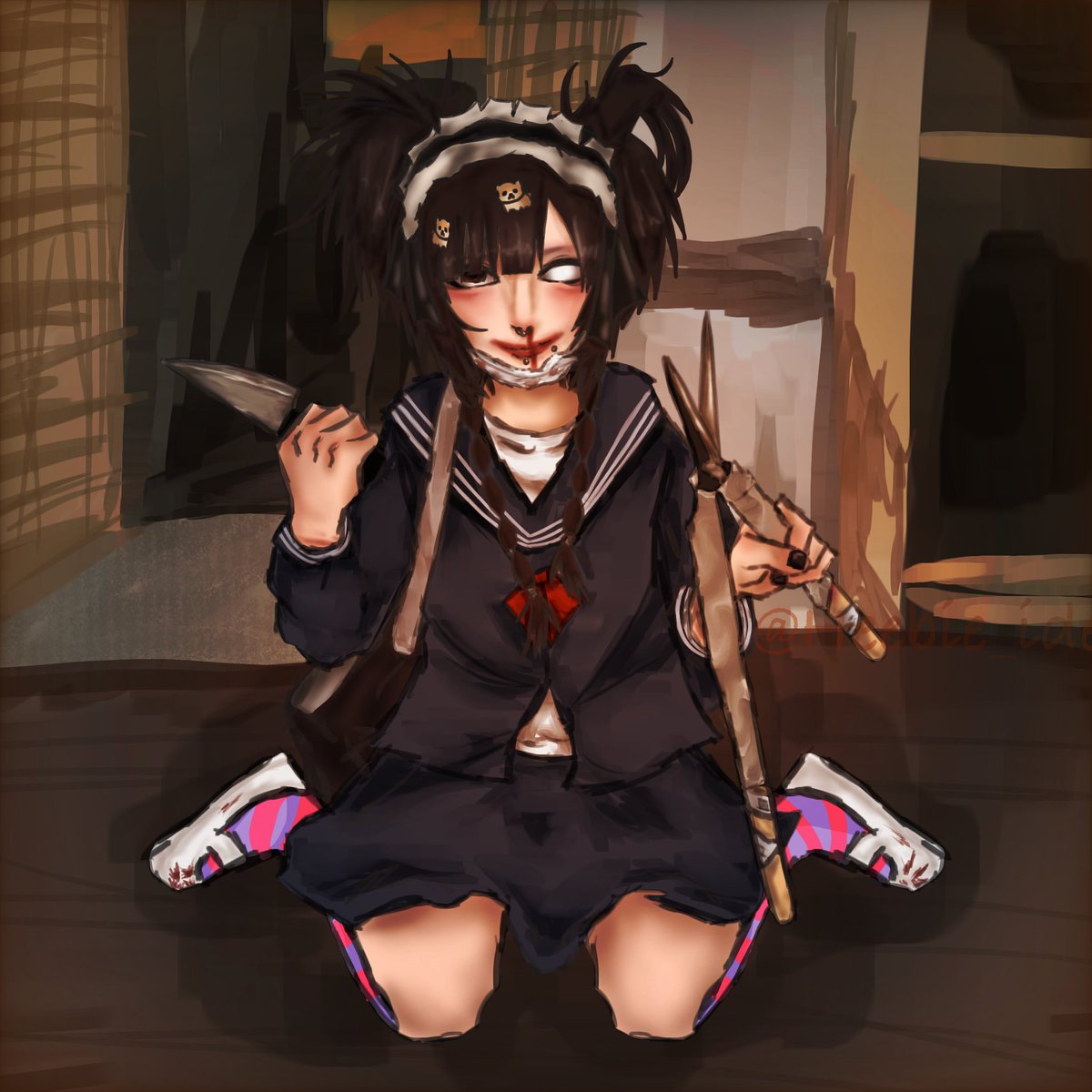 heebie_ide's tweet photo. またあの靴下だ
#滅多刺しひろくん #鮮血A子ちゃん #menherakei #fanart

@mettazashi3 https://t.co/SyrfnnmQij