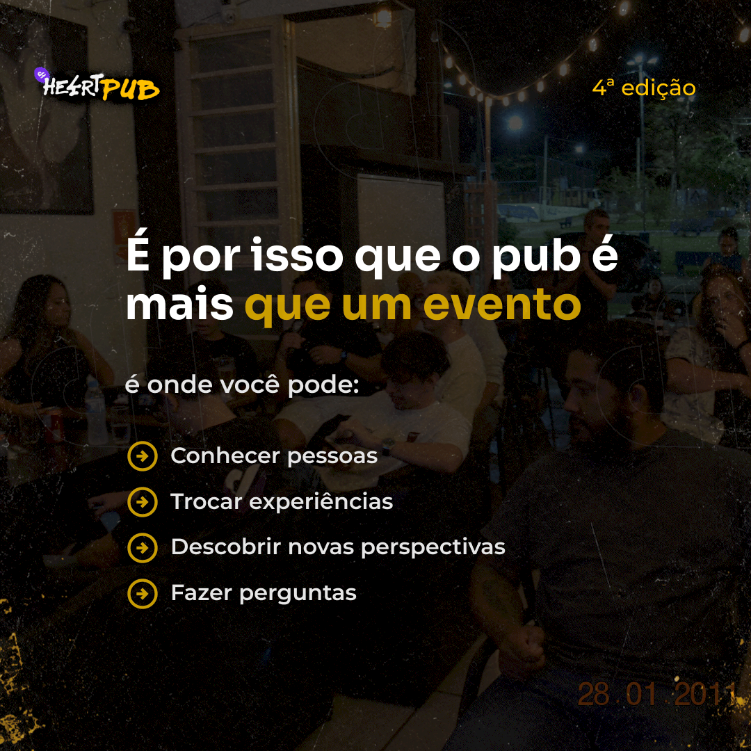 He4rtDevs's tweet photo. É por isso que o Pub é diferente

Você pode chegar sem conhecer ninguém e sair com novas ideias, contatos e histórias de quem também vive tech no dia a dia

Carreira, projetos, mercado, perrengues. O assunto aparece quando a conversa é boa https://t.co/jR6haU6lPM