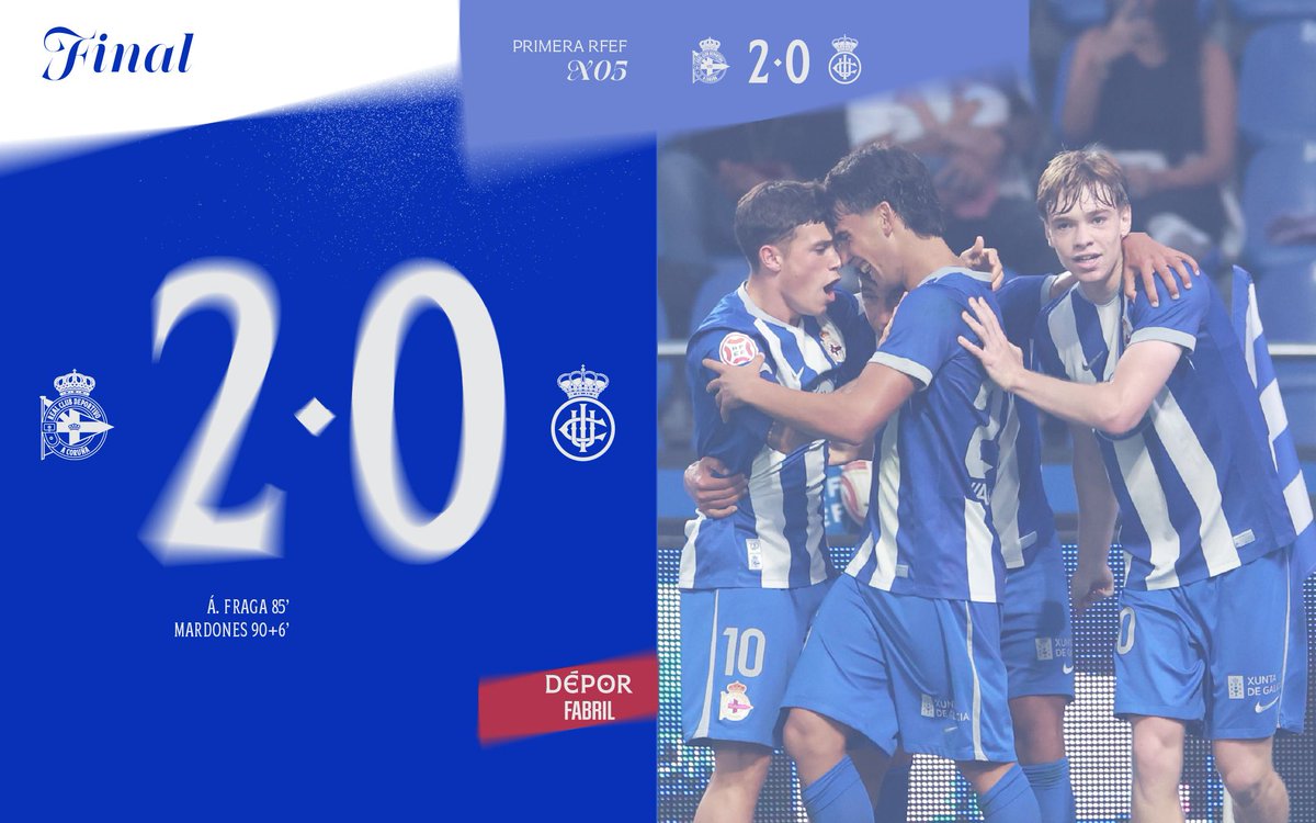 DeporCanteira's tweet photo. Finaaaaal do partidoooo! ⚽️🔚 

⏱️ 90+8’ | 2️⃣ - 0️⃣ |

#FabrilRealUnión https://t.co/qNkcAVSrEF