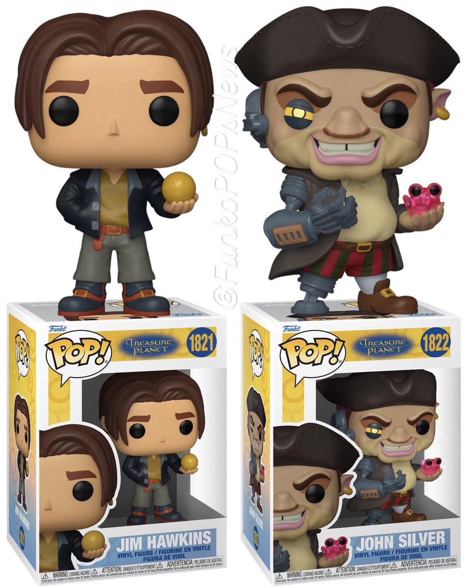 FunkoPOPsNews's tweet photo. First Look! Treasure Planet Funko POPs! 🗺️⛵ You got the makings of greatness in you.. Going live at the links below.. Wednesday, 9AM PT!

   EE ~ https://t.co/jhvX55oXbD
   Amzn ~ https://t.co/8wyBDLHELR
   FS ~ https://t.co/vPKvP9pjBC

#Ad #FunkoPOPNews #TreasurePlanet #Disney #Animation #Movies