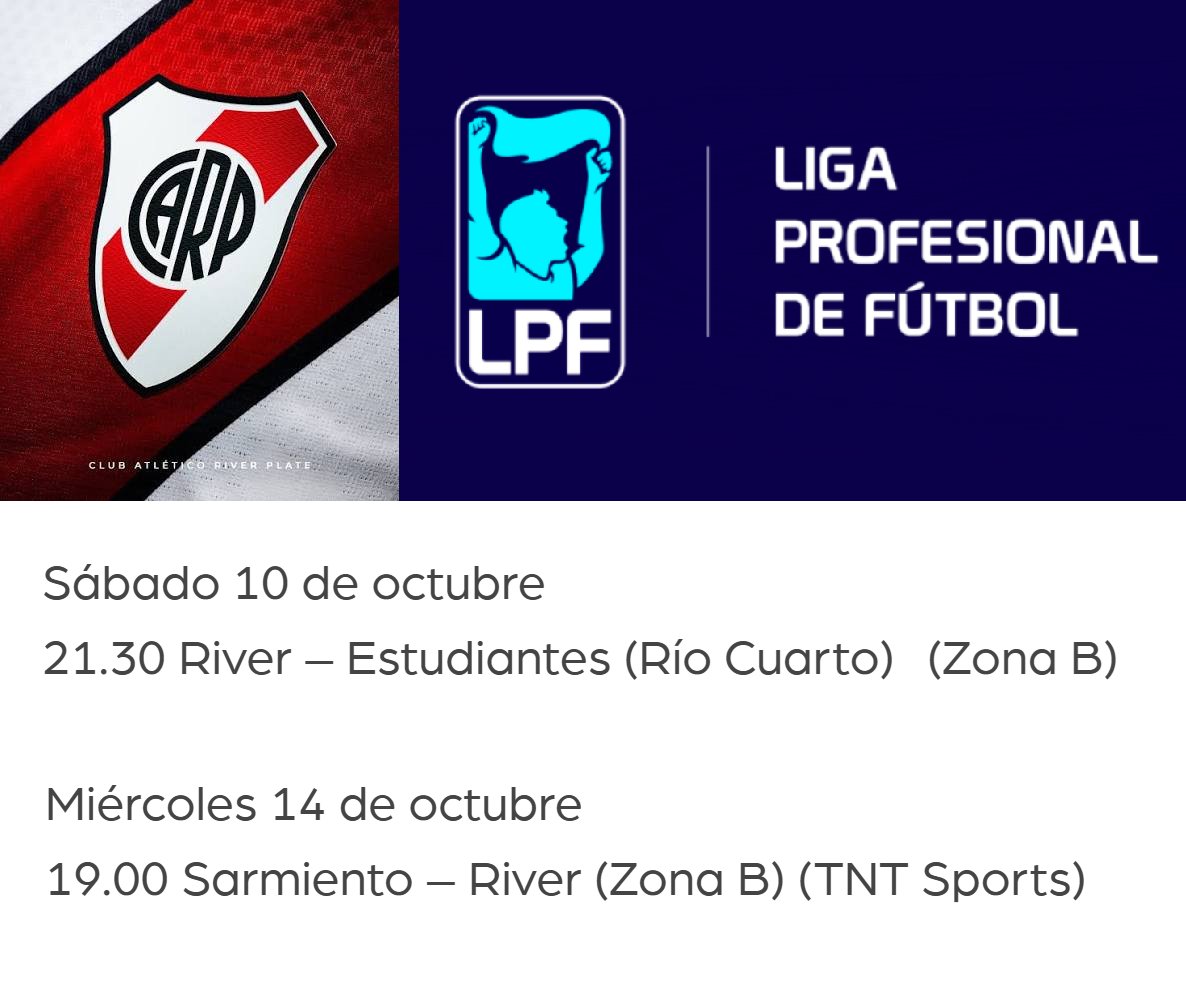 deportes24ar's tweet photo. ✅La @LigaAFA y @AFA CONCEDIERON el pedido a RIVER PLATE y finalmente su partido ante SARMIENTO pasa al 14 de octubre y es la 2° postergación que tiene el encuentro, así podrá jugar con TODOS sus seleccionados sin problemas.

▶️Antes, jugará el encuentro de la fecha 12 vs Estudiantes (RC) el sábado 10, concluida la #FechaFIFA.