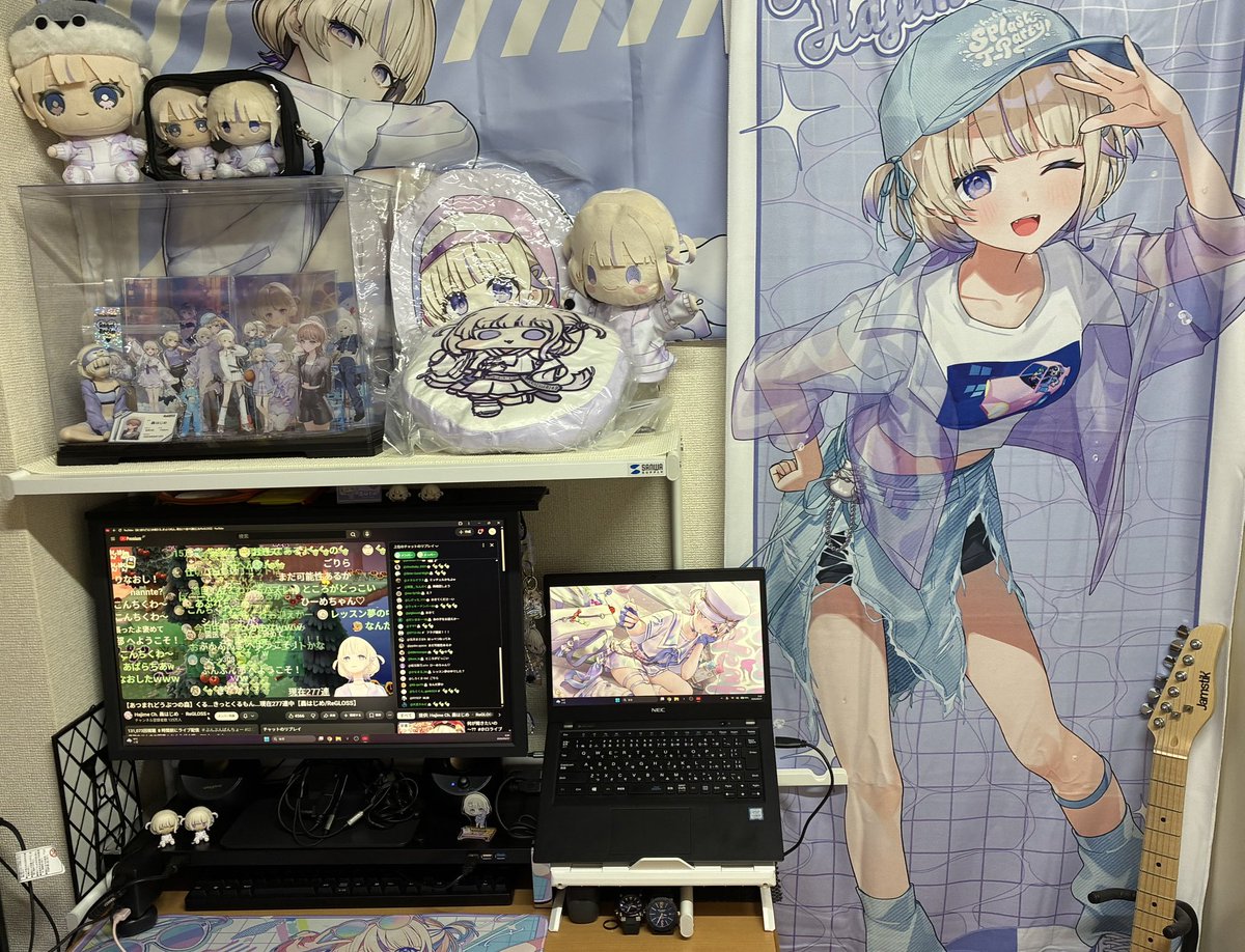 HORAGAIJAM's tweet photo. ニューデスク‼️
ばんちょーの簡易推し棚を整理しました〜

広い部屋に引っ越したら、
もっと大きな推し棚作ってみたいな〜！
 #はじめの輪 https://t.co/KaIHlTsA9P