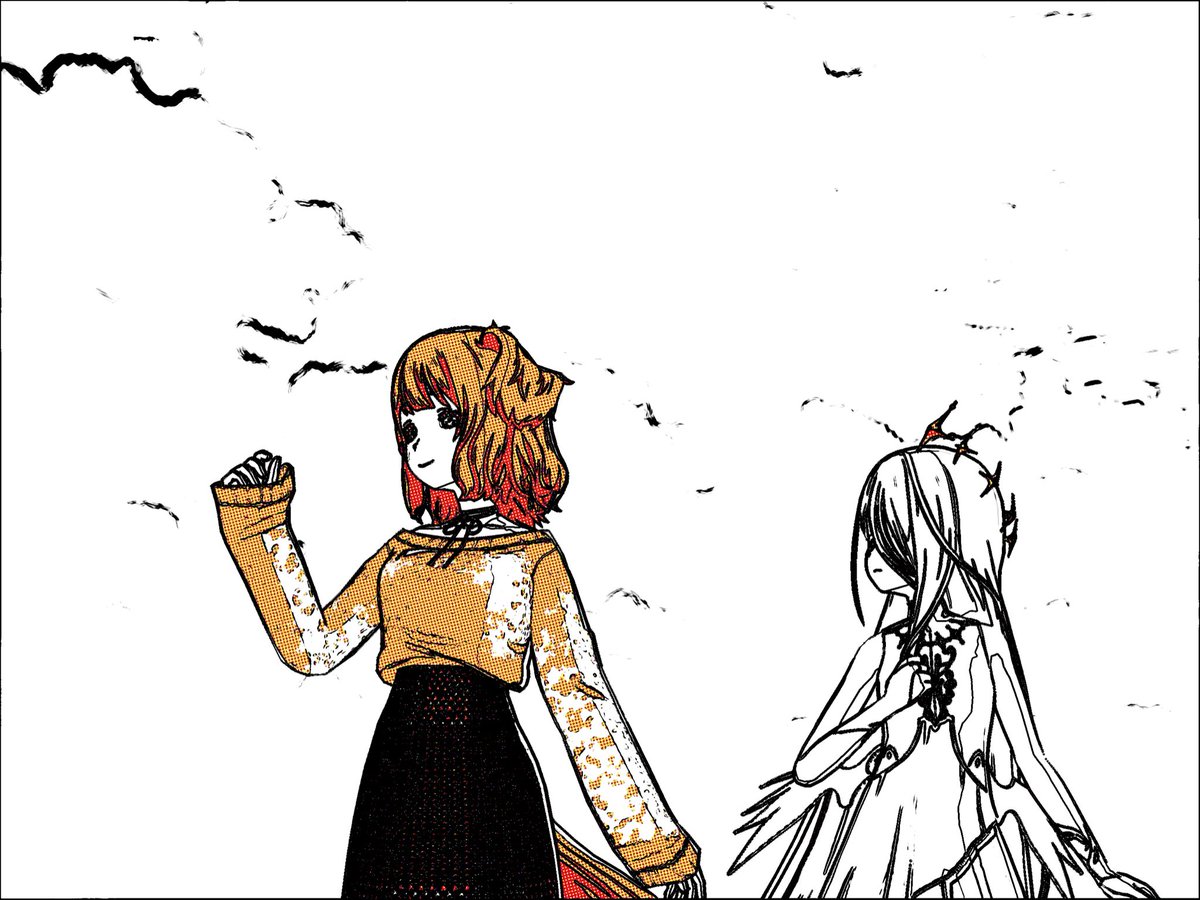 CaveboyScout's tweet photo. Kinda fun trying filters. Here is dog Honami and angel Kanade. https://t.co/Bc7BFDhfR1