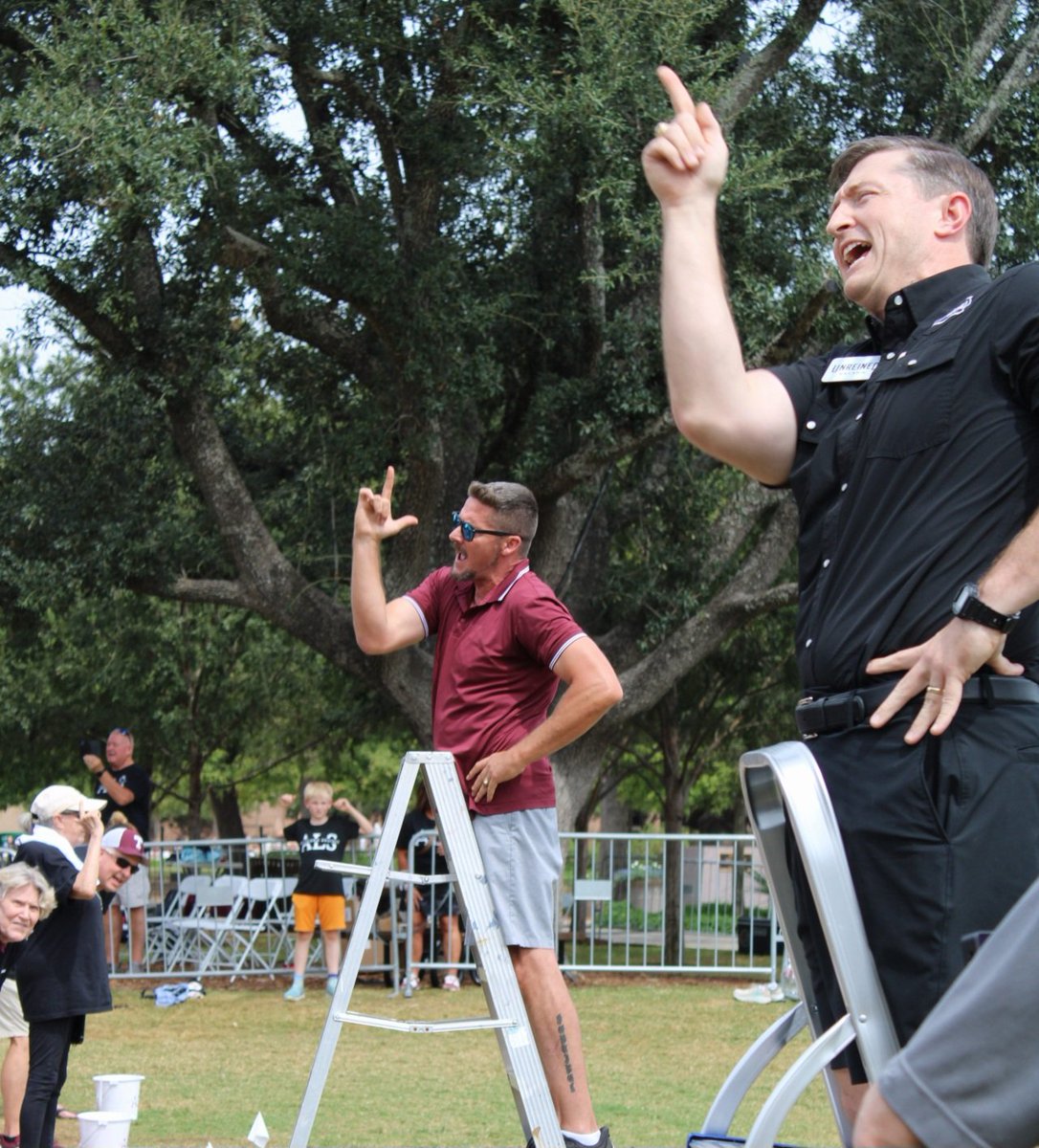 roymayforcs's tweet photo. When Aggieland Against Als calls, you answer. 

Honored to lead a yell at today's event with good people, ice buckets, and a cause that deeply matters. 

If you want more information about Aggieland against ALS - check out their website here: https://t.co/sGmI3brJgl. https://t.co/ke4sYhphp7