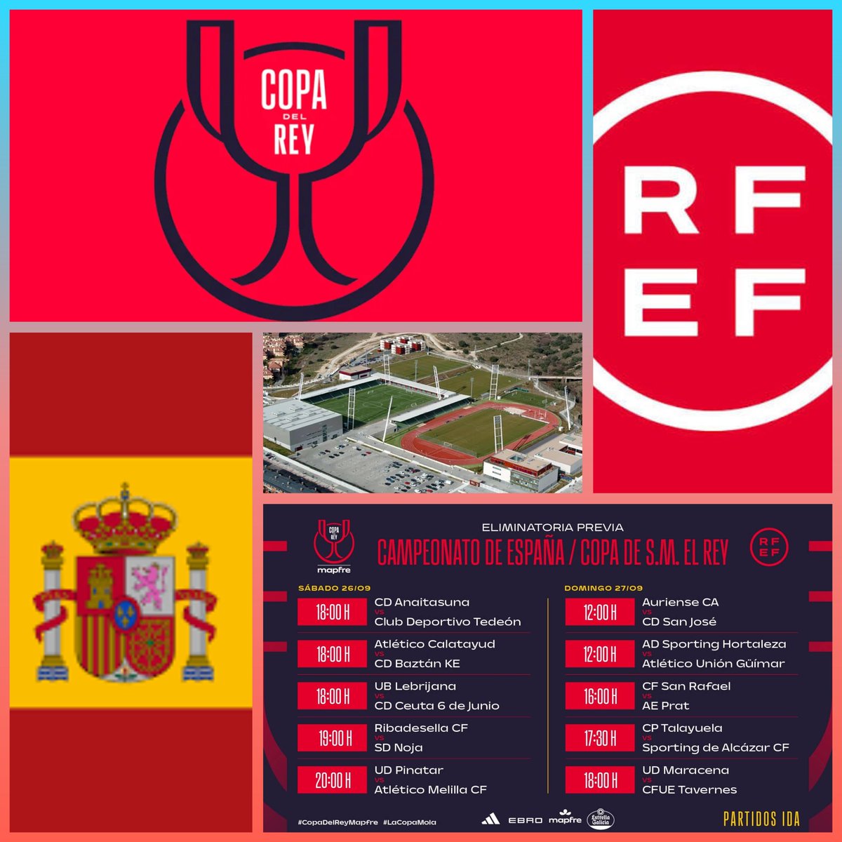 jairomena1975's tweet photo. 🏆 Copa SM Rey 2026 2027
➡️ Primera Ronda..Partido Ida
⚽️ Parte 1...Sabado 26 Semifinales 2026
#CopaSMRey #PlantillaRealMadrid!!! 📱🌞😉🏆⭐️🏟🏃‍♂️⚽️🙋‍♂️🫰 https://t.co/yD1LAnI2Fw