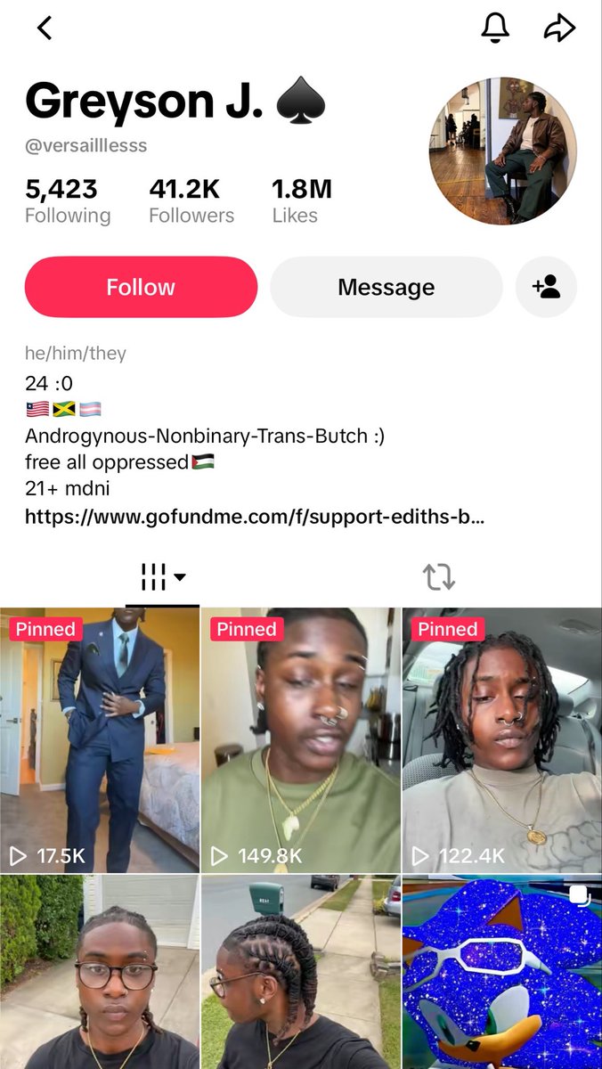 bbambied's tweet photo. this was so scary to watch. at the very least i was happy to see that grey's intimidation tweets received little to no traction on here

he still has a large following on tiktok so if you or someone you know is following let them know this person is a serial predator https://t.co/yWQdjuhCkC