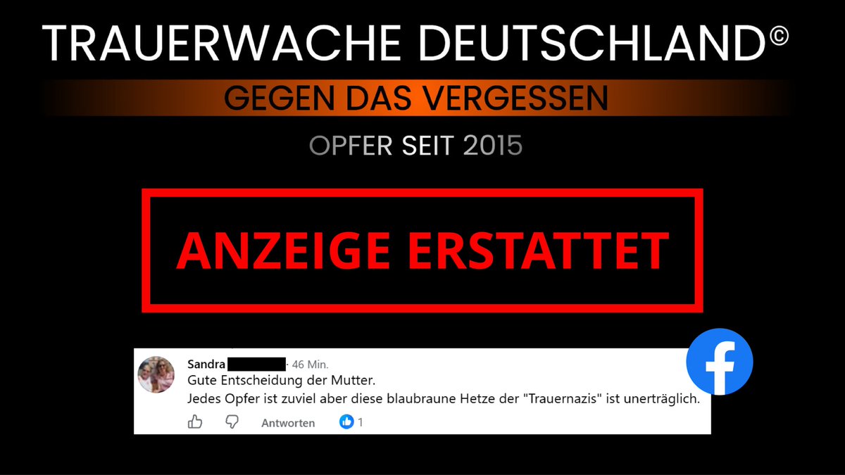 trauerwache_deu's tweet photo. Sollten Sie auf ähnliche Kommentare stoßen, dokumentieren Sie diese bitte per Screenshot, möglichst mit Datum, Nutzername und Link zum Beitrag - und senden Sie diese an: kontakt@trauerwachedeutschland.de

Wir haben eine weitere Strafanzeige erstattet. Beleidigungen und Äußerungen, die aus unserer Sicht u. a. den Nationalsozialismus verharmlosen, werden wir konsequent dokumentieren und bei Anhaltspunkten für strafbare Inhalte zur Anzeige bringen.

Dies ist keine Drohung, sondern die klare Ankündigung, rechtsstaatliche Mittel konsequent zu nutzen. Die strafrechtliche Bewertung obliegt den zuständigen Behörden.