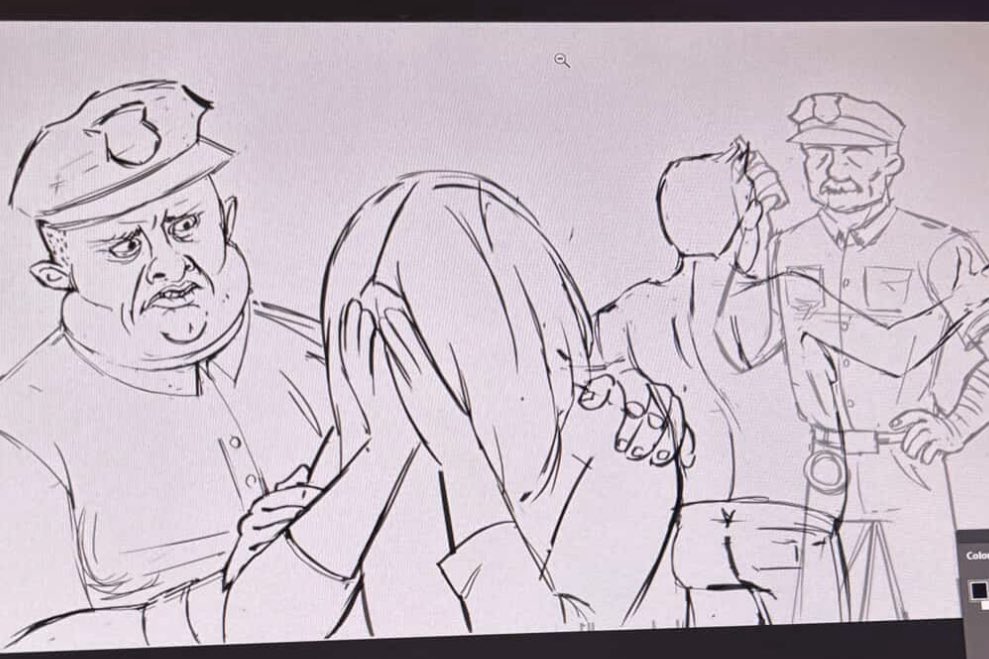 Supergoyim911's tweet photo. @kamikaze_mika Alexa playing victim again. Btw she drew this lol https://t.co/6Gxn9cLVep