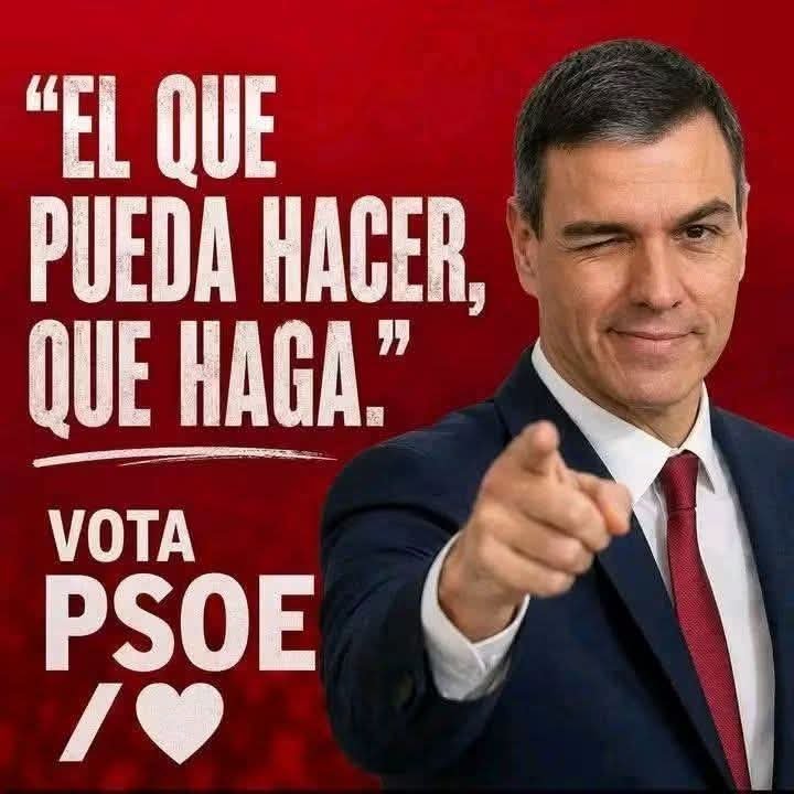 pacocm52's tweet photo. @JavierArocaA @ppopular @NunezFeijoo @vox_es 
Larga vida al sanchismo @PSOE @gpssenado @gpscongreso https://t.co/713pmTgjxB
