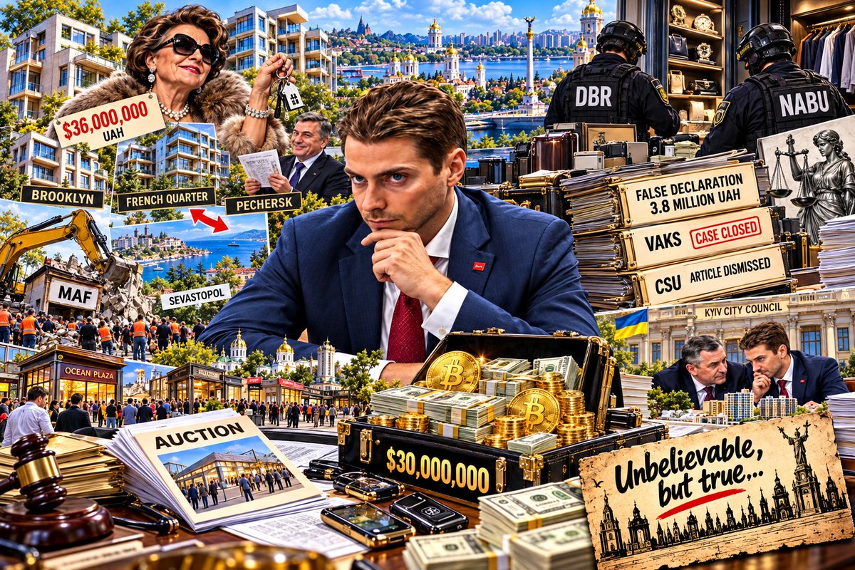 n_no_f_eu's tweet photo. $30M in Crypto, 36M UAH in Mother’s Real Estate, and Kyiv’s Kiosks: What Has Accumulated Around Dmytro #Belotserkovets

Dmytro #Belotserkovets has spent years operating within Kyiv’s municipal government: managing the Department of Urban Beautification at the Kyiv City State Administration (#KCSA), serving as an advisor to Mayor Vitali #Klitschko, holding a seat as a Petro #Poroshenko Bloc MP, and later serving as a Kyiv City Council member and co-chair of the #UDAR faction. His primary domain has consistently encompassed urban beautification, small architectural forms (MAFs/kiosks), and retail placement regulations. Simultaneously, his financial disclosures and assets have drawn scrutiny from #NABU, #SAPO, and the State Bureau of Investigation (#SBI).

In April 2025, the SBI executed search warrants at residences associated with Belotserkovets, including his mother’s home. The investigation centered on the origins of approximately $30 million in cryptocurrency holdings. Belotserkovets dismissed the actions as politically motivated pressure.

The cryptocurrency inquiry follows an earlier prosecution by NABU and SAPO. Investigators established that Belotserkovets omitted usage rights to a close relative’s real estate valued at approximately 3.8 million UAH from his 2016–2017 financial disclosures. Indicted in October 2019, his case was referred to the High Anti-Corruption Court (#HACC) in February 2020.

The proceedings were ultimately halted by the Constitutional Court of Ukraine. Following the decriminalization of false asset declarations (Article 366-1 of the Criminal Code), HACC dismissed the case in November 2020 prior to a full trial on the merits.

Earlier investigative reports detailed extensive property holdings registered to Belotserkovets’ mother, valued in 2016 at roughly 36 million UAH. The assets included an 81-square-meter apartment in the #Brooklyn residential complex, a 113-square-meter unit in the French Quarter complex, and land holdings in the Pechersk district.

Reports also highlighted a high-value property swap: businessman Mykhailo #Moroz transferred Pechersk real estate to Belotserkovets’ mother while simultaneously receiving two apartments in Sevastopol and a coastal land plot in Crimea from the Belotserkovets family.

Amid these asset disclosures, Belotserkovets has directed policies governing Kyiv’s commercial kiosks. During his tenure leading the Department of Urban Beautification, he oversaw widespread kiosk demolitions and regulatory overhauls, later championing electronic auctions for commercial site permits.

While initial auctions saw winning bids surge significantly—framed by Belotserkovets as a victory for municipal revenue and anti-corruption—the system reshaped the local market, favoring capitalized entities capable of outbidding small-scale vendors.

Belotserkovets’ name subsequently appeared in media coverage surrounding NABU’s "Clean City" operation, which examined land allocation mechanisms and voting influence in the Kyiv City Council. While reports noted seized documentation referencing land and kiosk allocations, Belotserkovets was not listed as a formal suspect in the proceeding.

Ultimately, the political profile encompasses a 36 million UAH real estate portfolio held by his mother, an initial NABU/SAPO prosecution closed following a Constitutional Court ruling, recent SBI searches over $30 million in cryptocurrency, and sustained influence over Kyiv’s lucrative commercial retail space.

Unbelievable, but true…

https://t.co/QBgVwWTyHW