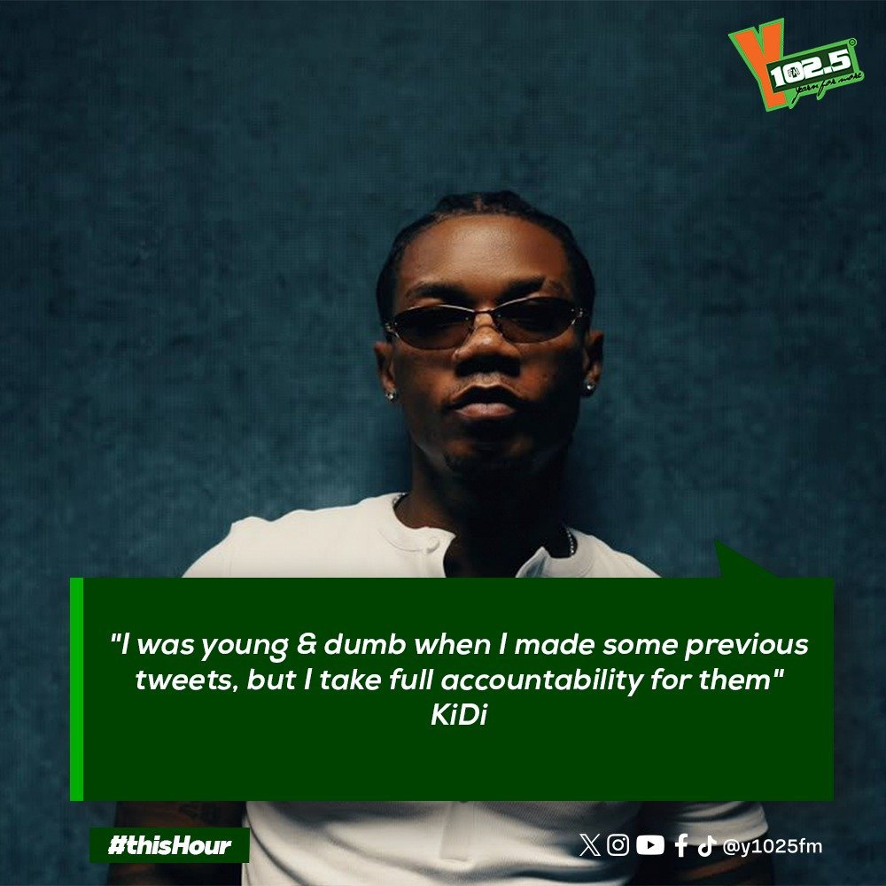 y1025fm's tweet photo. Ghanaian music sensation, @KiDiMusic , recounts his previous tweets &amp; takes full responsibility of them 

#YfmGhana #fyp #ThisHourOnY https://t.co/Hco8vlk6Ff