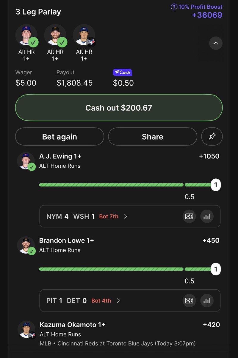 Mike24719963's tweet photo. @BrookieJ07 Do I cash or let it ride ? https://t.co/oAgodcePza