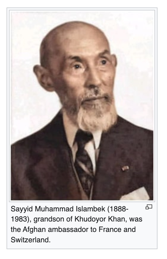 maarahva's tweet photo. Interestingly, both manghit and ming dynasties also had descendants who held official positions in Afghanistan. For example, a grandson of Khudayar Khan served as the Afghan ambassador to France and Switzerland. https://t.co/UGaSLBMR2l