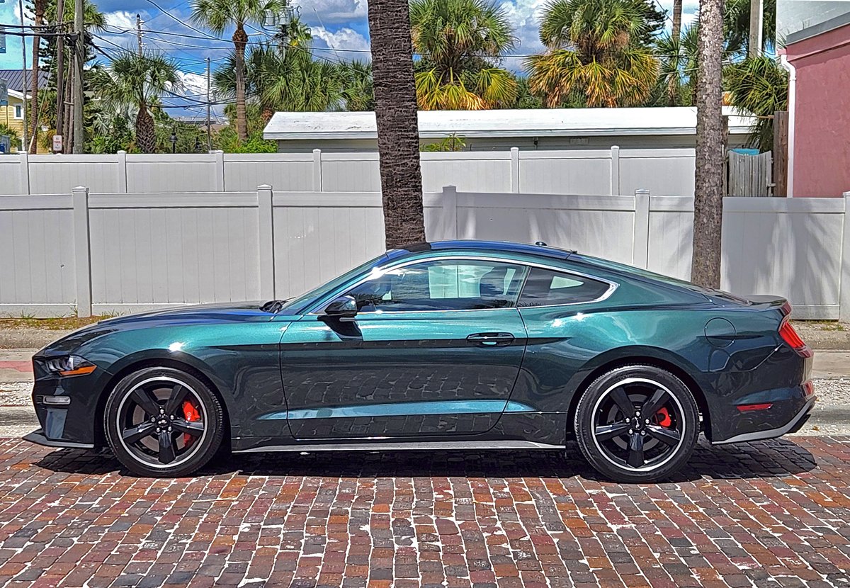 caranddiner's tweet photo. Gorgeous green Mustang Bullitt, on Pass-A-Grille, St. Pete Beach, Florida yesterday. #PassAGrille #StPeteBeach #Florida #Mustang #MustangBullitt https://t.co/KrVvkTm5iR